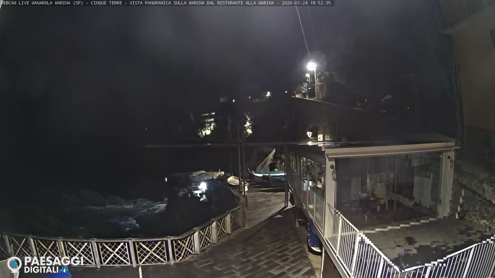 Cinque Terre, Manarola Village Marina & Coast Live Cam - La Spezia, Liguria, Italy