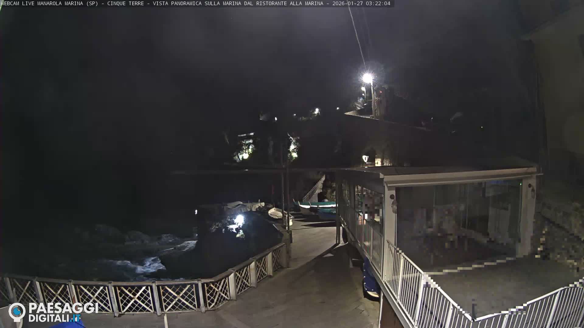 Cinque Terre, Manarola Village Marina & Coast Live Cam - La Spezia, Liguria, Italy
