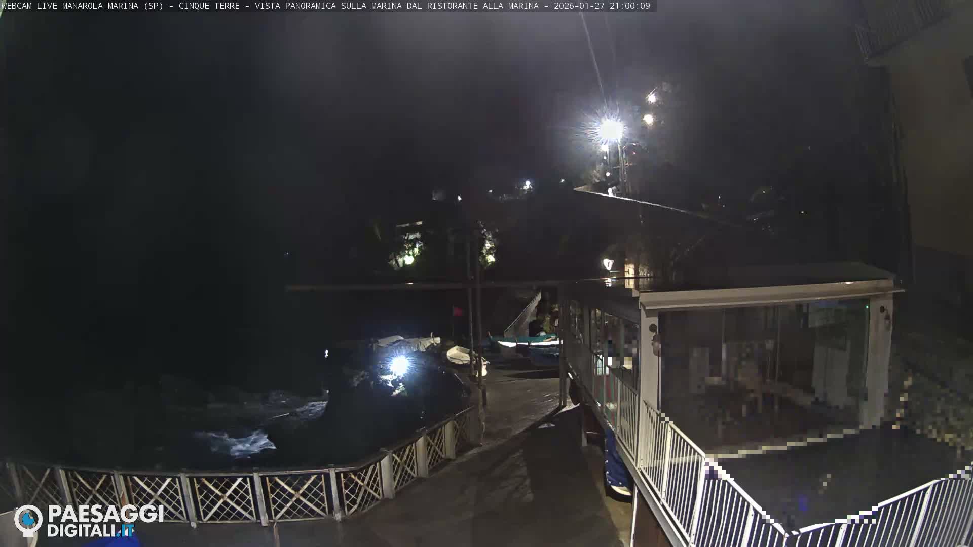Cinque Terre, Manarola Village Marina & Coast Live Cam - La Spezia, Liguria, Italy