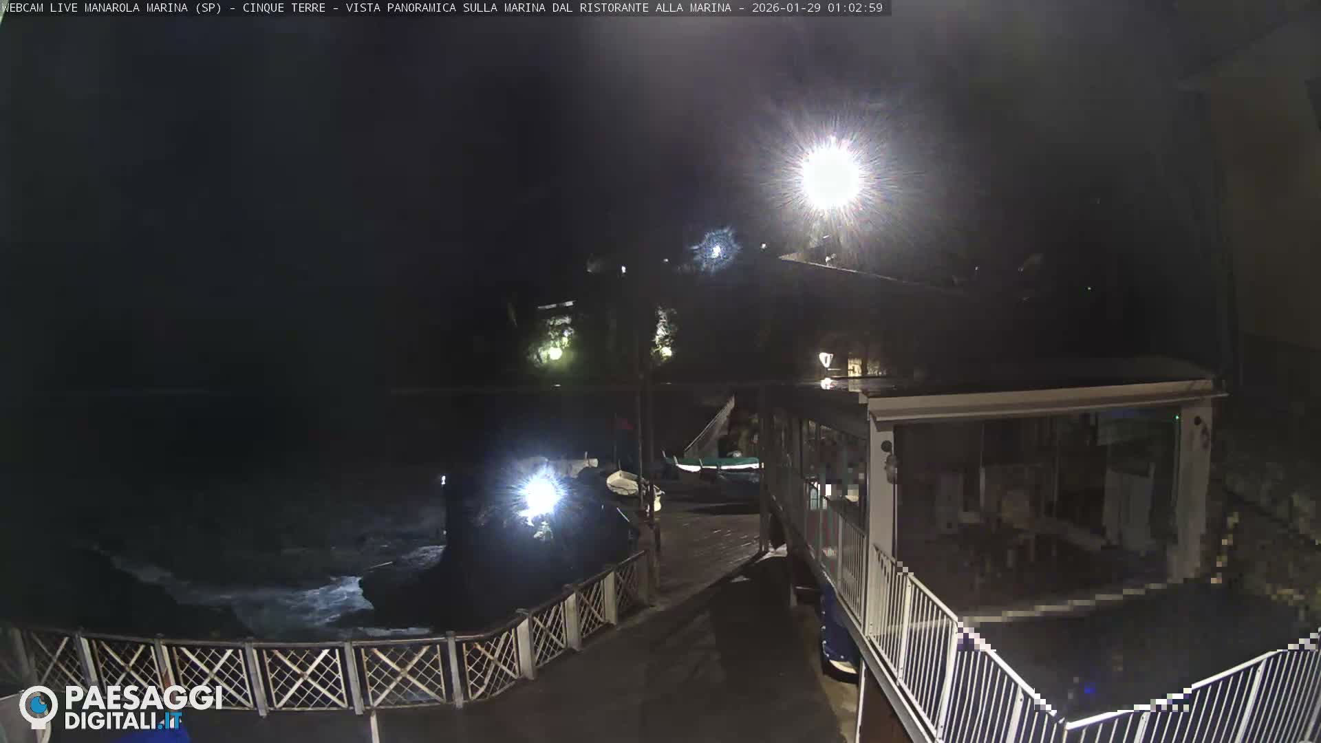 Cinque Terre, Manarola Village Marina & Coast Live Cam - La Spezia, Liguria, Italy