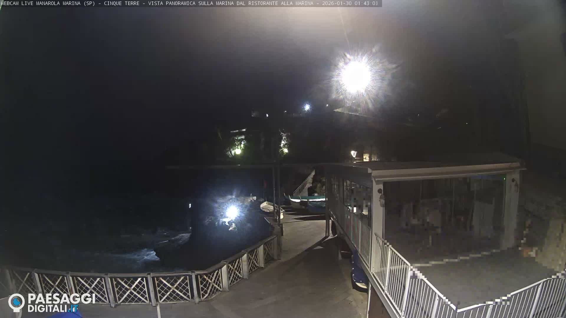 Cinque Terre, Manarola Village Marina & Coast Live Cam - La Spezia, Liguria, Italy