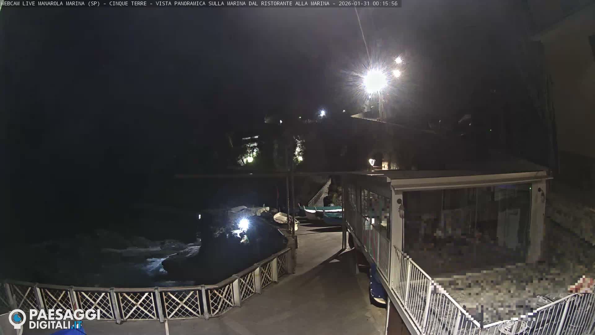 Cinque Terre, Manarola Village Marina & Coast Live Cam - La Spezia, Liguria, Italy