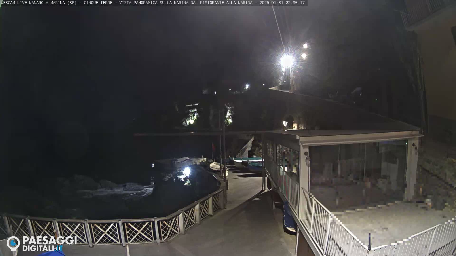 Cinque Terre, Manarola Village Marina & Coast Live Cam - La Spezia, Liguria, Italy