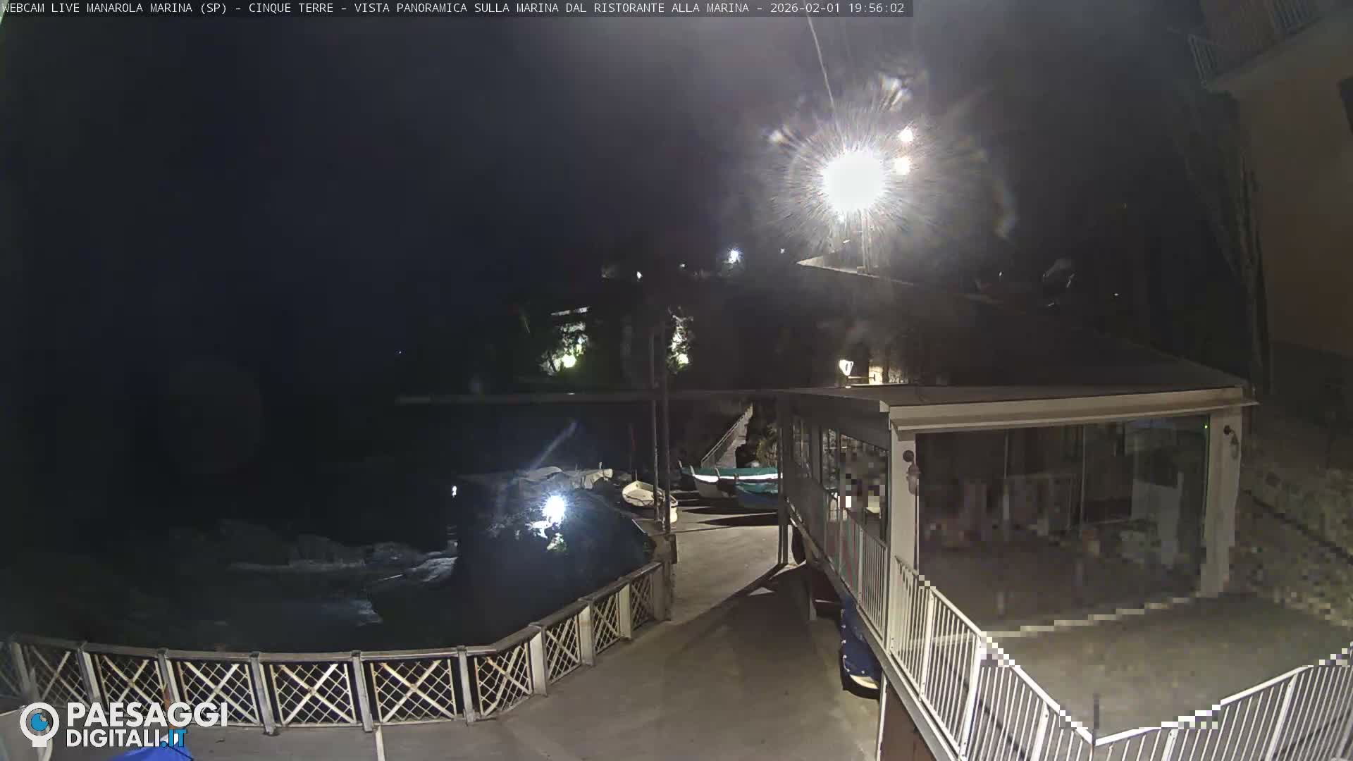 Cinque Terre, Manarola Village Marina & Coast Live Cam - La Spezia, Liguria, Italy