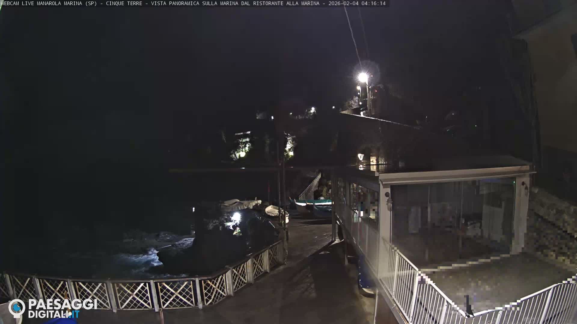 Cinque Terre, Manarola Village Marina & Coast Live Cam - La Spezia, Liguria, Italy