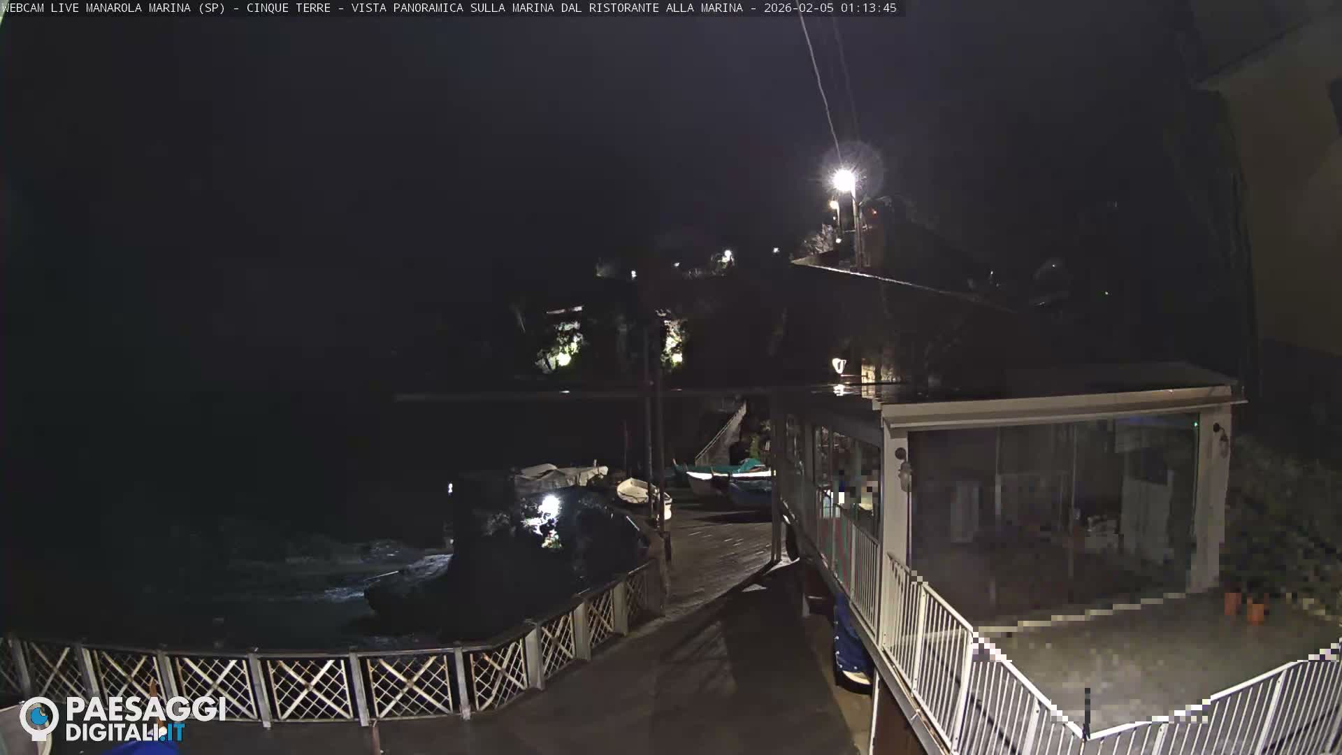 Cinque Terre, Manarola Village Marina & Coast Live Cam - La Spezia, Liguria, Italy