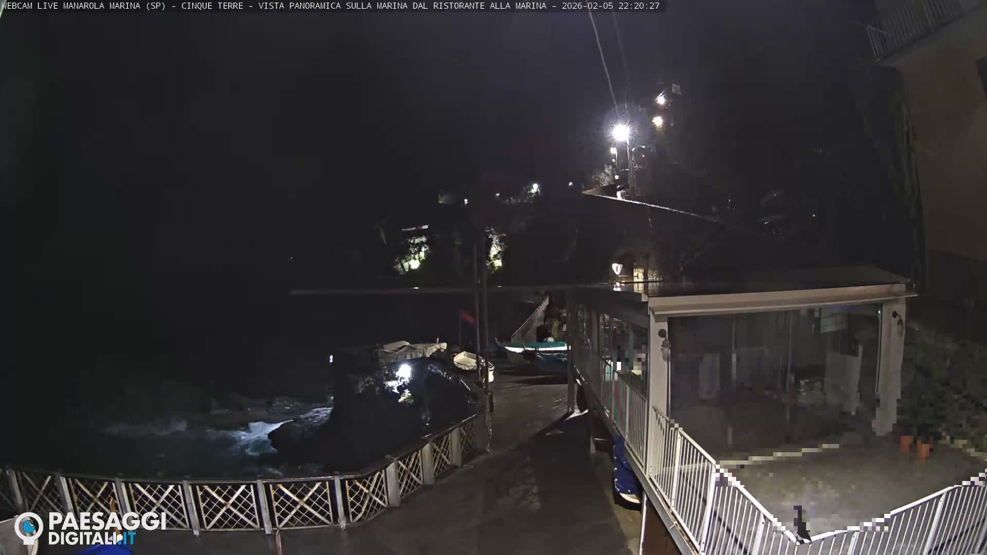 Cinque Terre, Manarola Village Marina & Coast Live Cam - La Spezia, Liguria, Italy