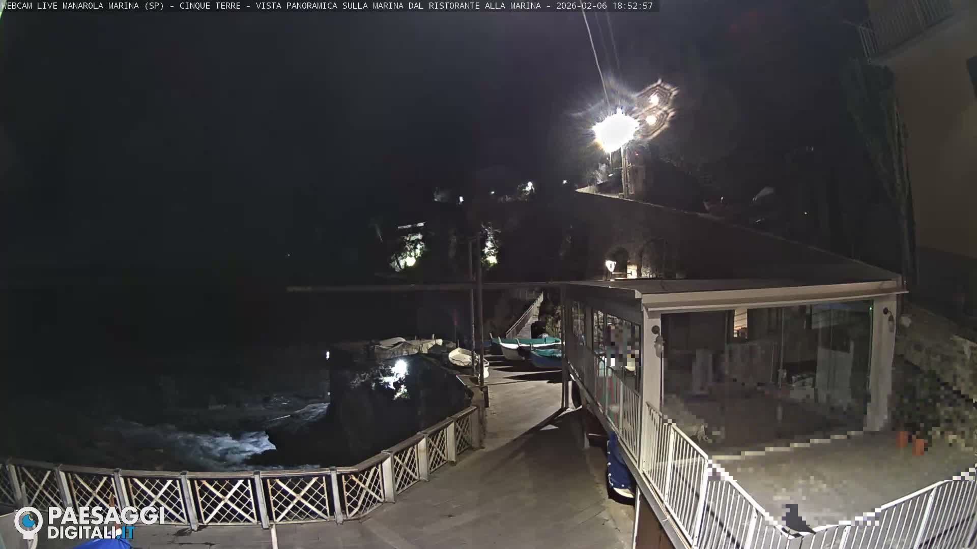 Cinque Terre, Manarola Village Marina & Coast Live Cam - La Spezia, Liguria, Italy