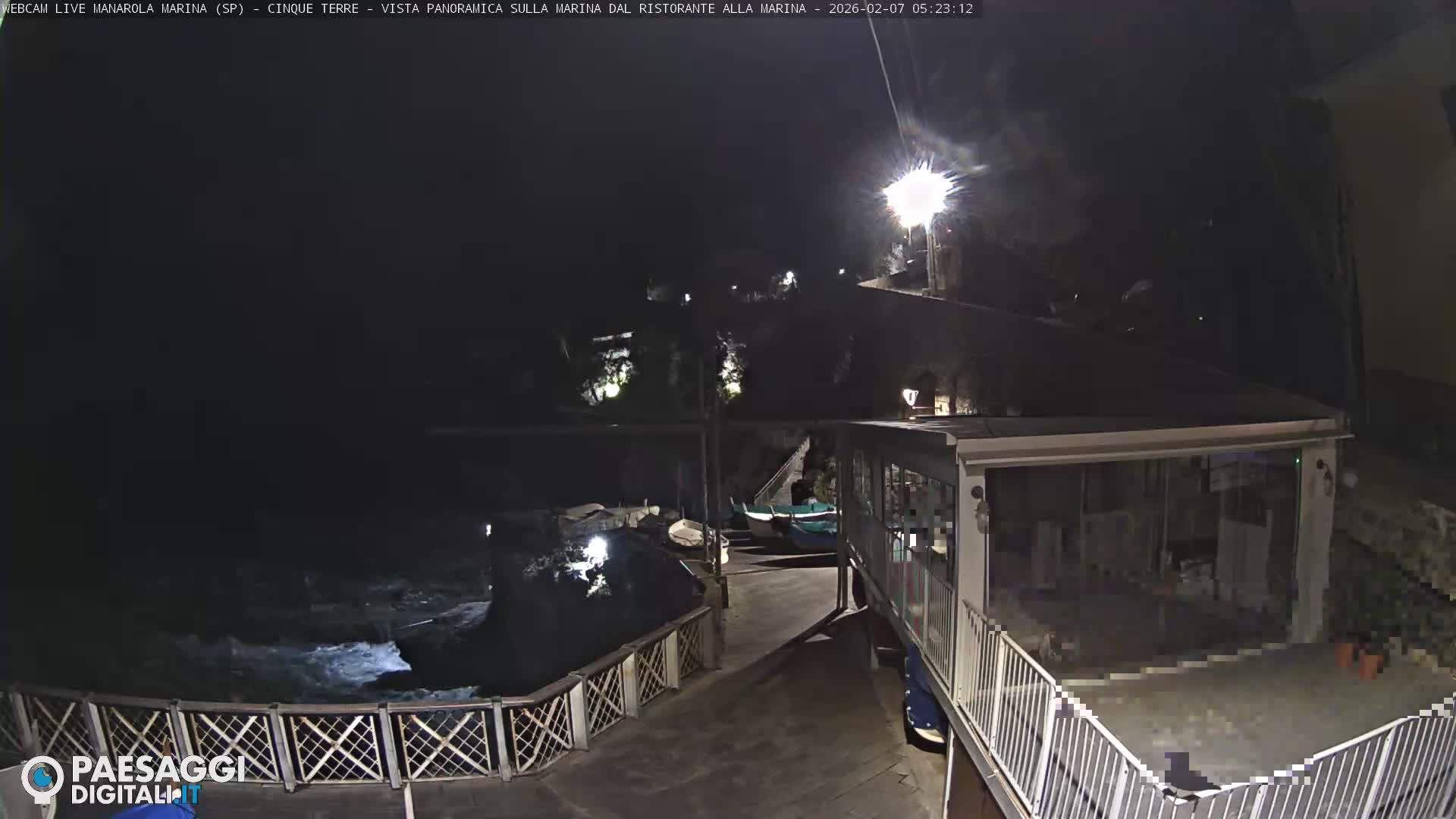 Cinque Terre, Manarola Village Marina & Coast Live Cam - La Spezia, Liguria, Italy