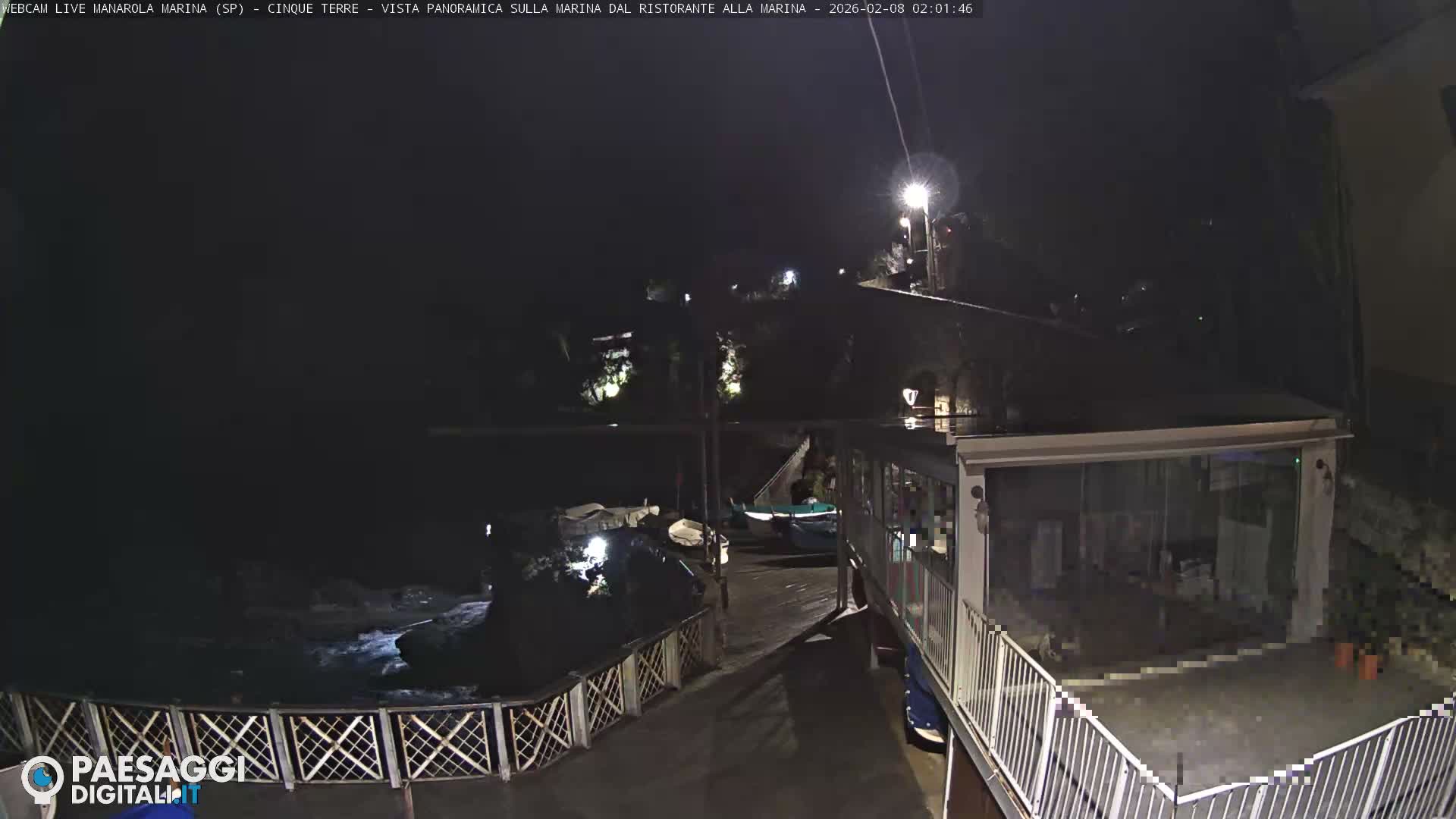 Cinque Terre, Manarola Village Marina & Coast Live Cam - La Spezia, Liguria, Italy