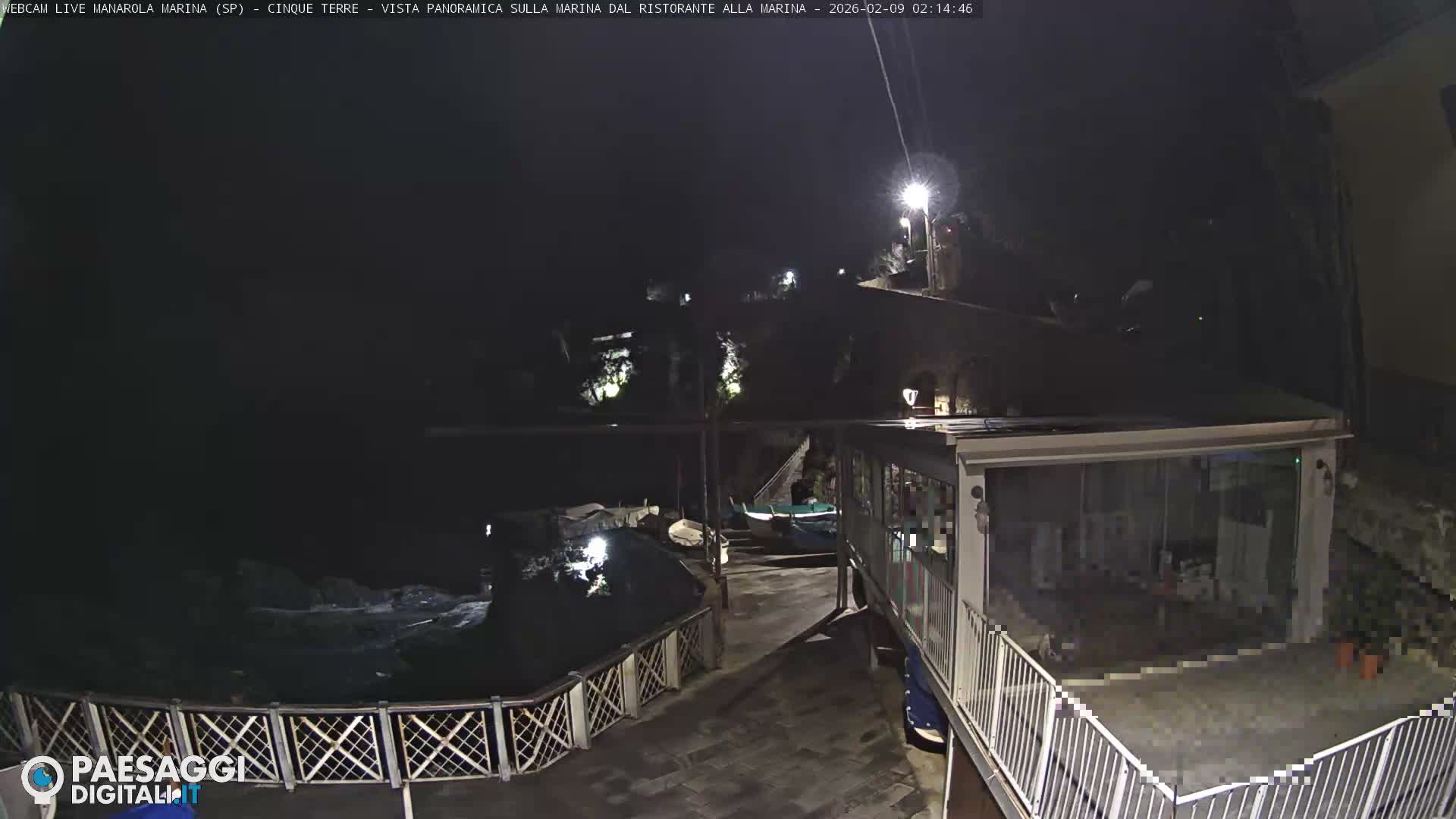 Cinque Terre, Manarola Village Marina & Coast Live Cam - La Spezia, Liguria, Italy