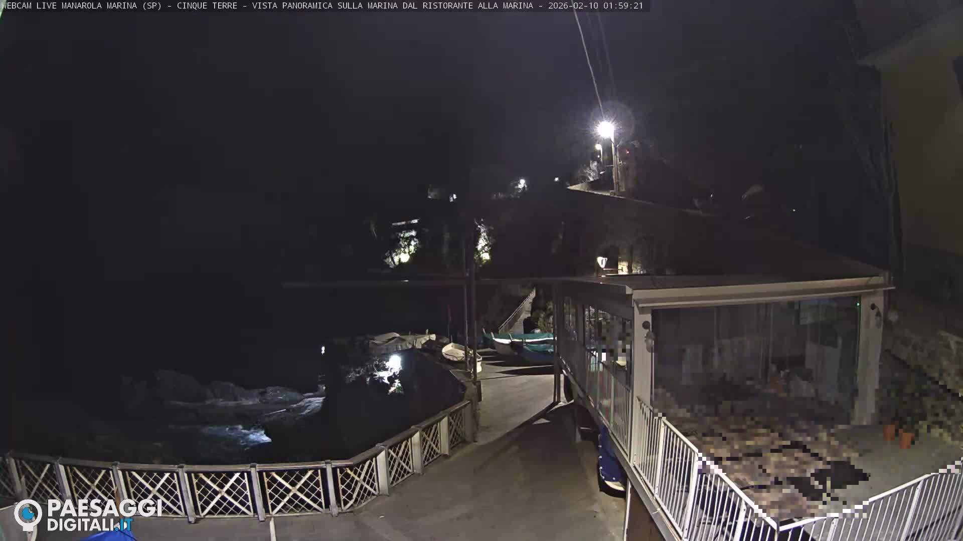 Cinque Terre, Manarola Village Marina & Coast Live Cam - La Spezia, Liguria, Italy