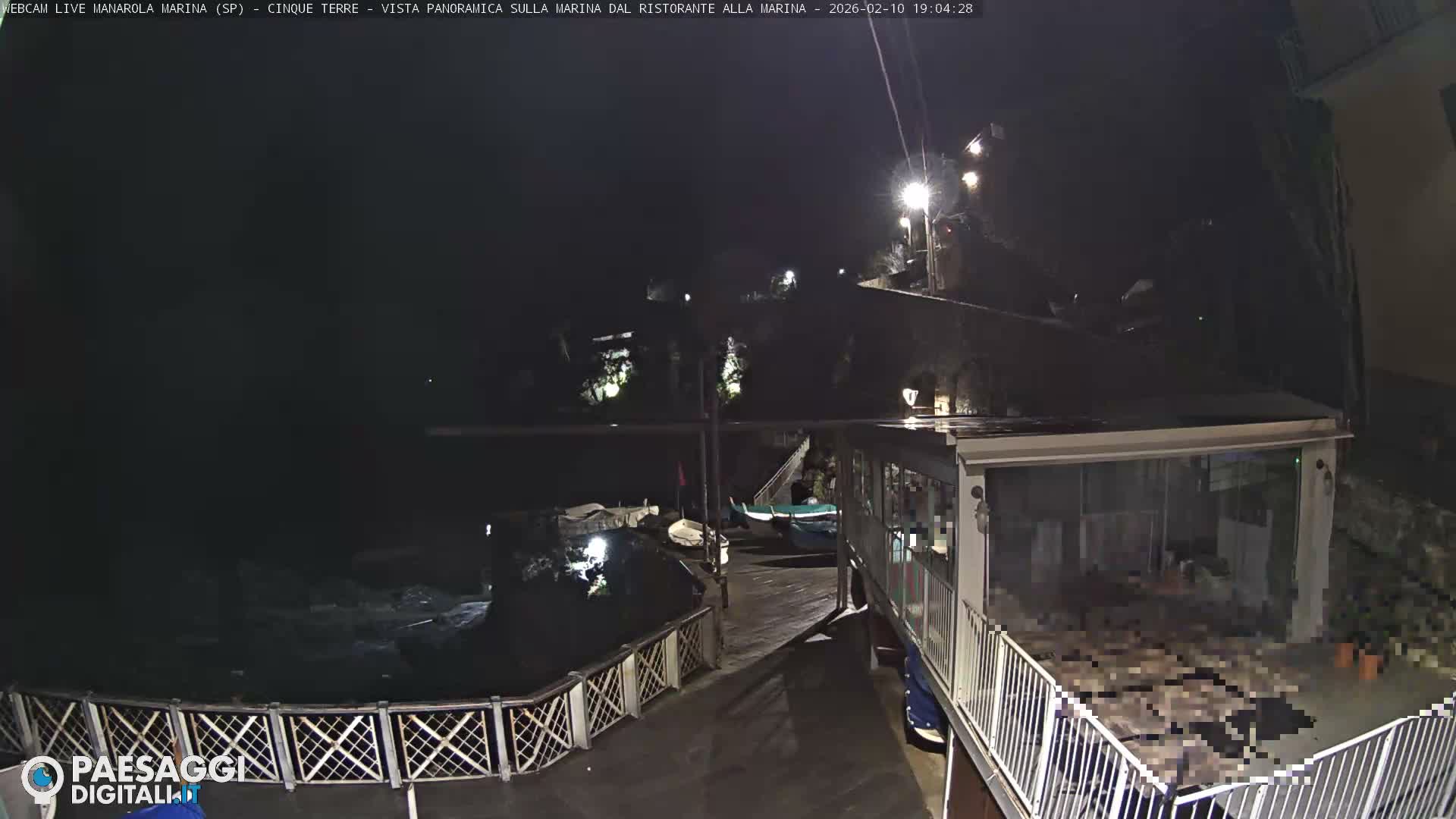 Cinque Terre, Manarola Village Marina & Coast Live Cam - La Spezia, Liguria, Italy