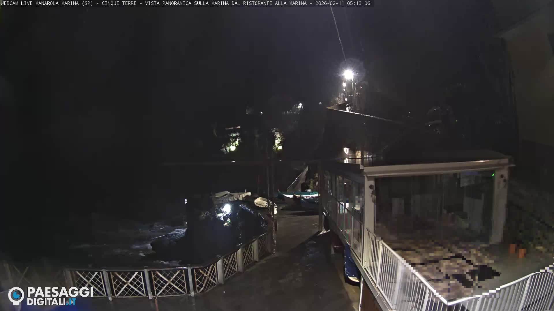 Cinque Terre, Manarola Village Marina & Coast Live Cam - La Spezia, Liguria, Italy