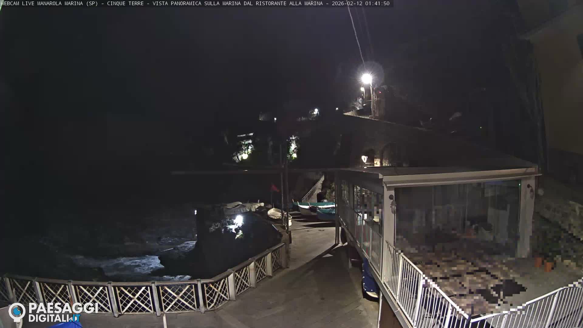 Cinque Terre, Manarola Village Marina & Coast Live Cam - La Spezia, Liguria, Italy