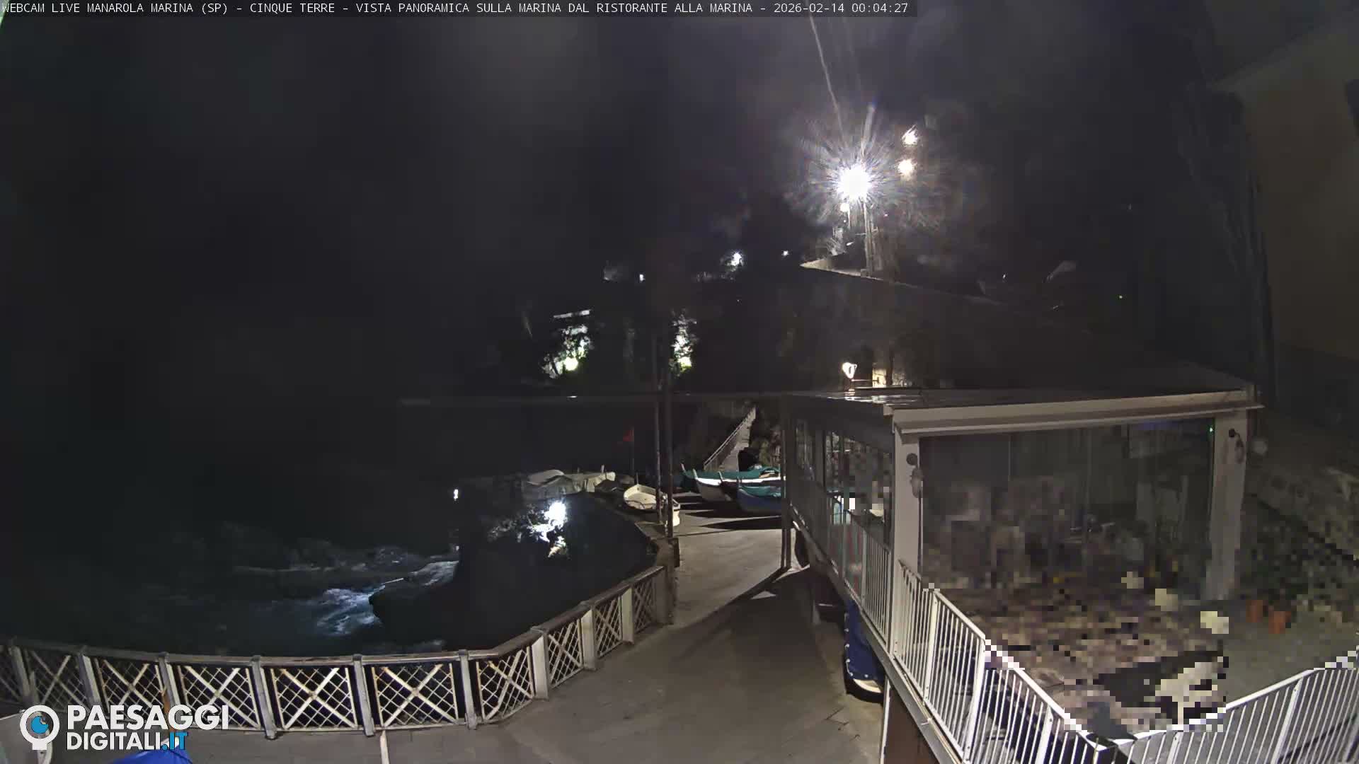 Cinque Terre, Manarola Village Marina & Coast Live Cam - La Spezia, Liguria, Italy