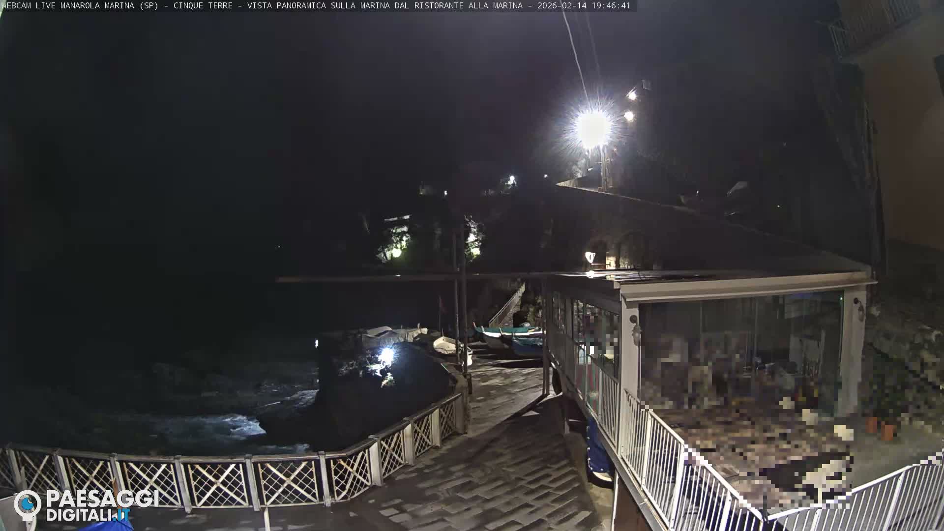 Cinque Terre, Manarola Village Marina & Coast Live Cam - La Spezia, Liguria, Italy