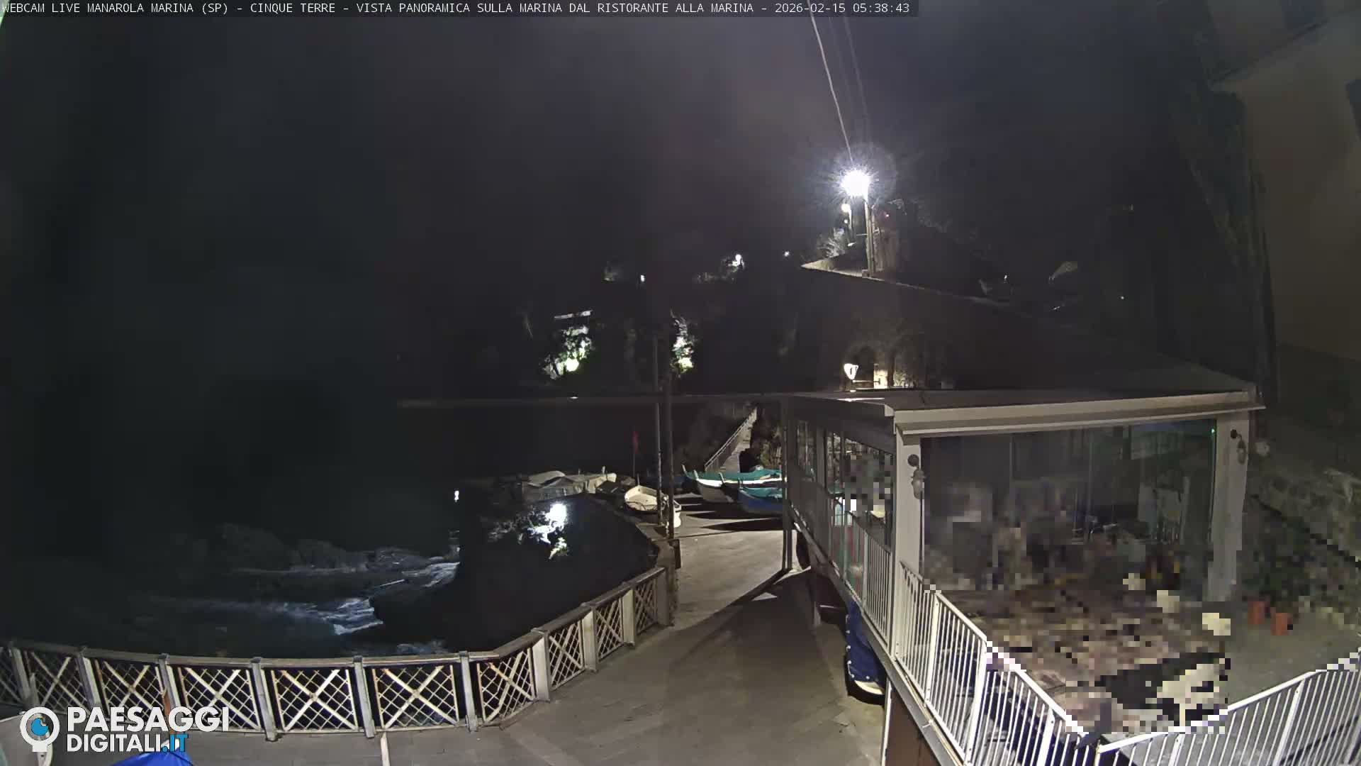 Cinque Terre, Manarola Village Marina & Coast Live Cam - La Spezia, Liguria, Italy