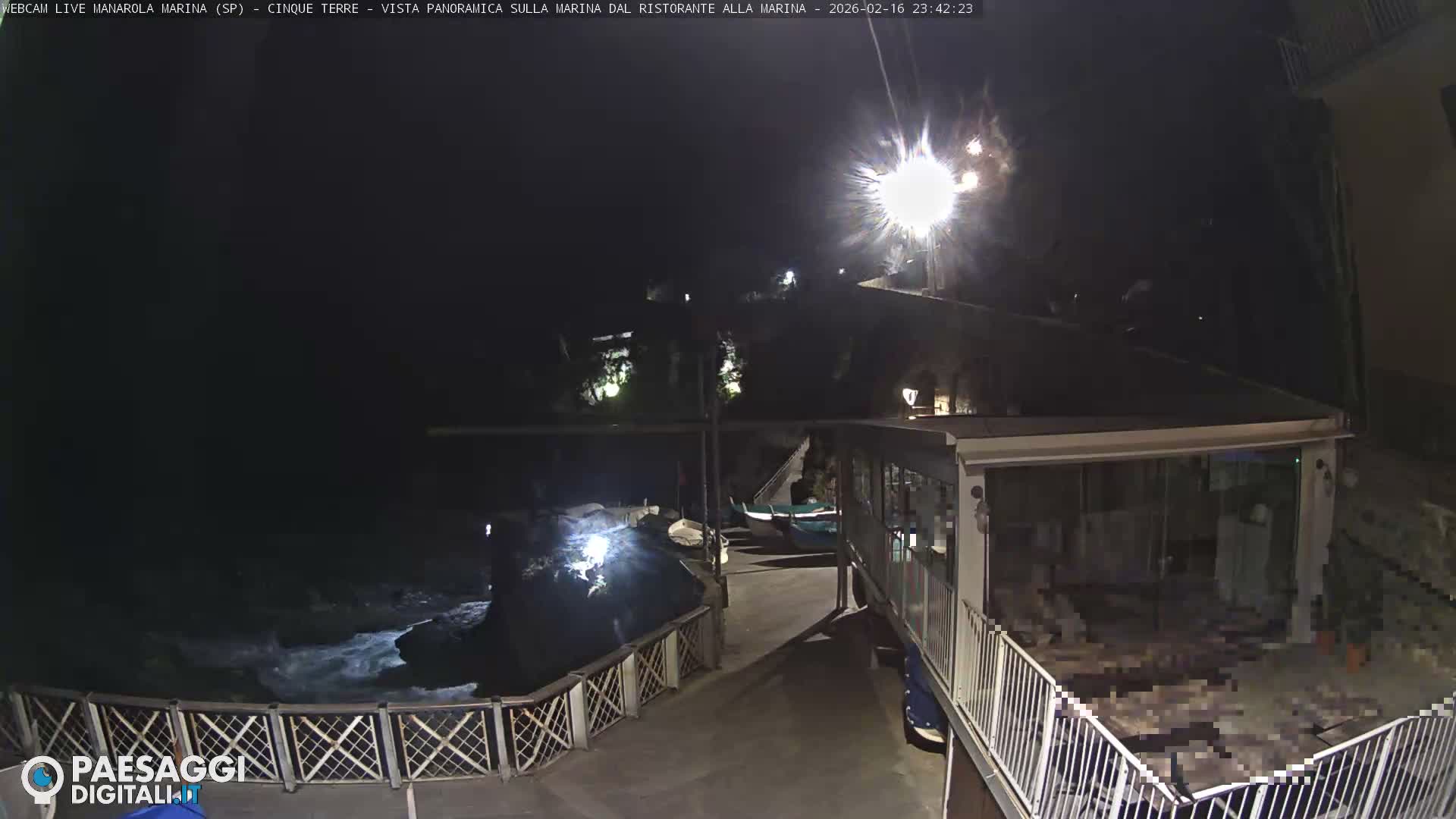 Cinque Terre, Manarola Village Marina & Coast Live Cam - La Spezia, Liguria, Italy