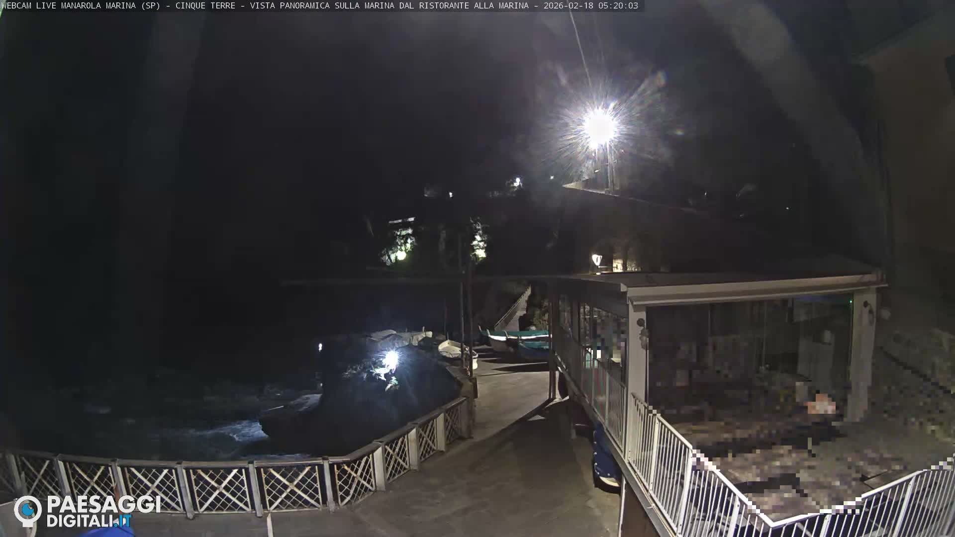 Cinque Terre, Manarola Village Marina & Coast Live Cam - La Spezia, Liguria, Italy