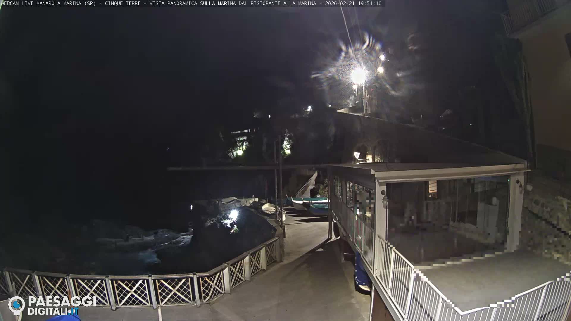 Cinque Terre, Manarola Village Marina & Coast Live Cam - La Spezia, Liguria, Italy