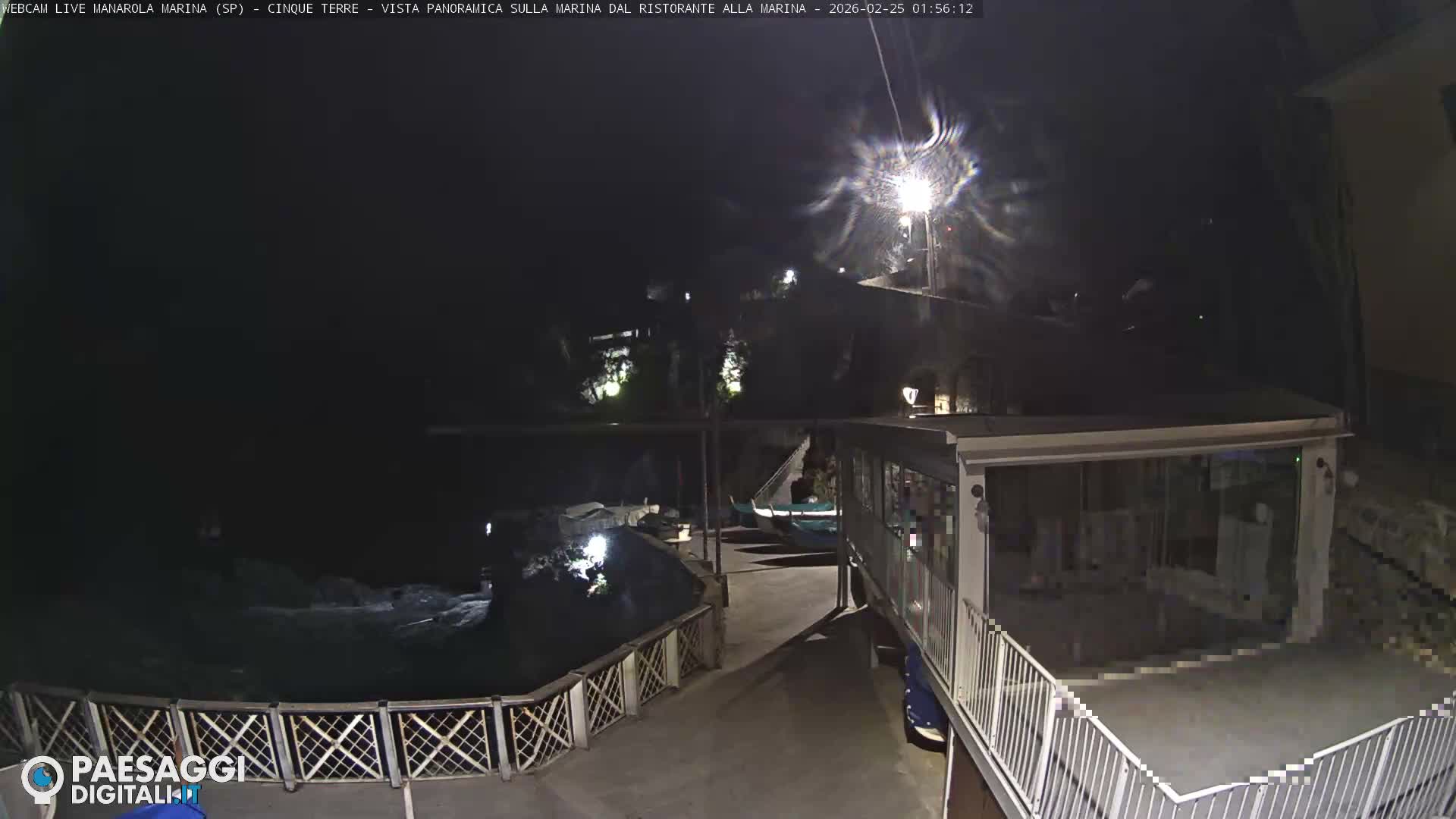 Cinque Terre, Manarola Village Marina & Coast Live Cam - La Spezia, Liguria, Italy
