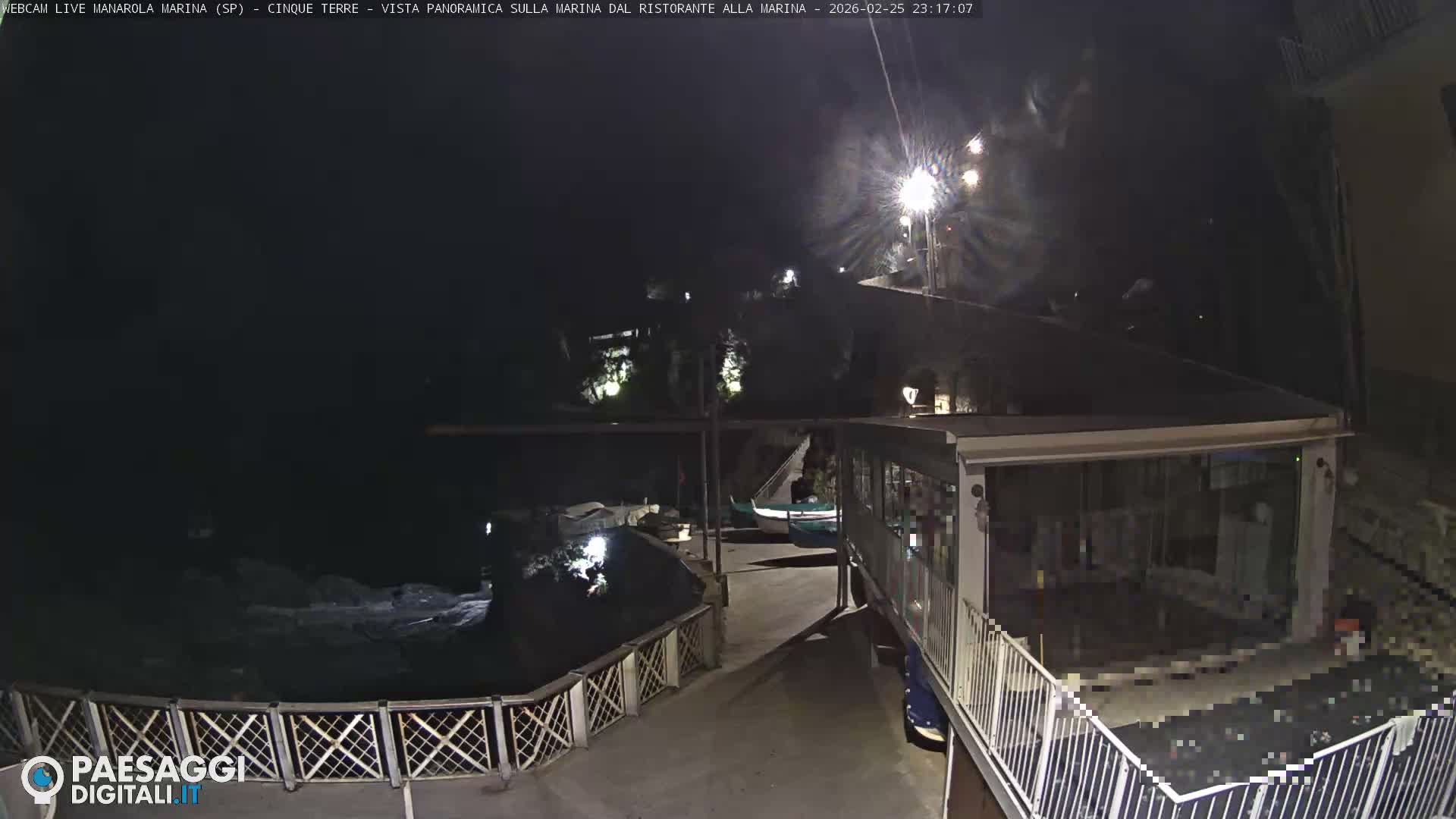 Cinque Terre, Manarola Village Marina & Coast Live Cam - La Spezia, Liguria, Italy