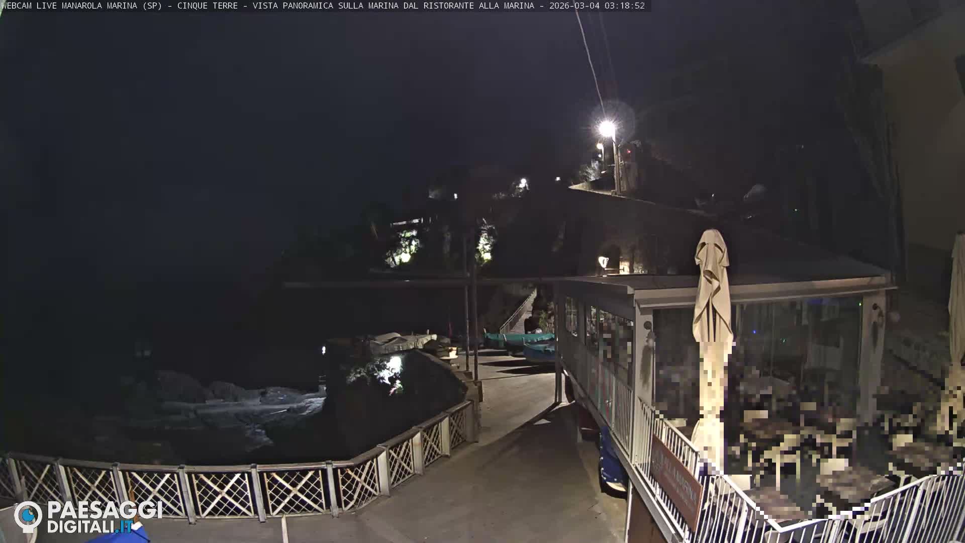 Cinque Terre, Manarola Village Marina & Coast Live Cam - La Spezia, Liguria, Italy