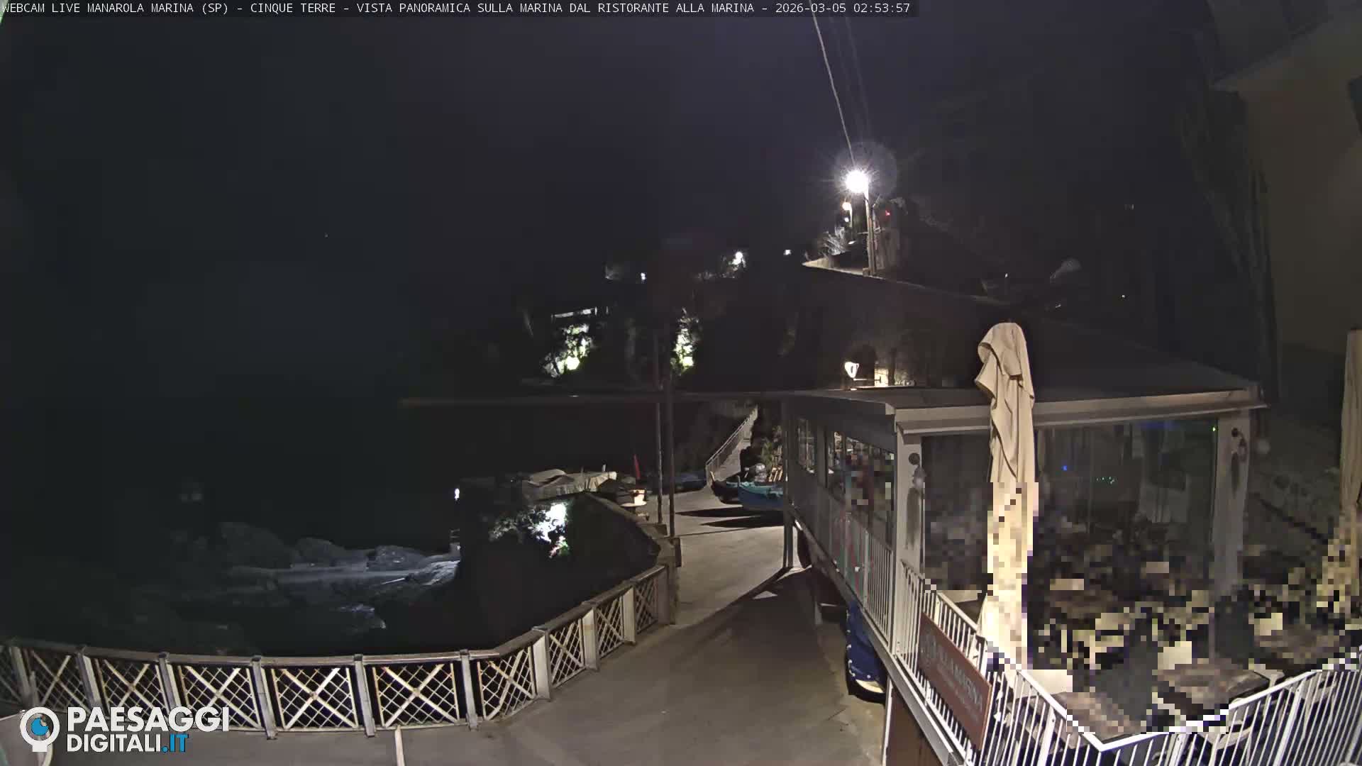 Cinque Terre, Manarola Village Marina & Coast Live Cam - La Spezia, Liguria, Italy