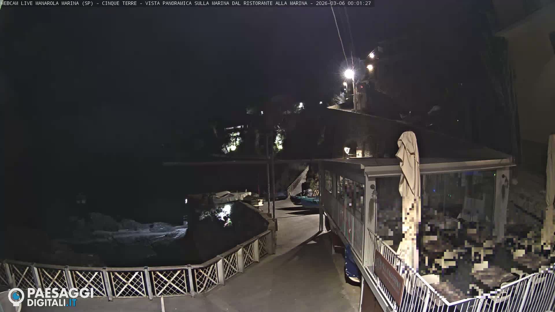 Cinque Terre, Manarola Village Marina & Coast Live Cam - La Spezia, Liguria, Italy