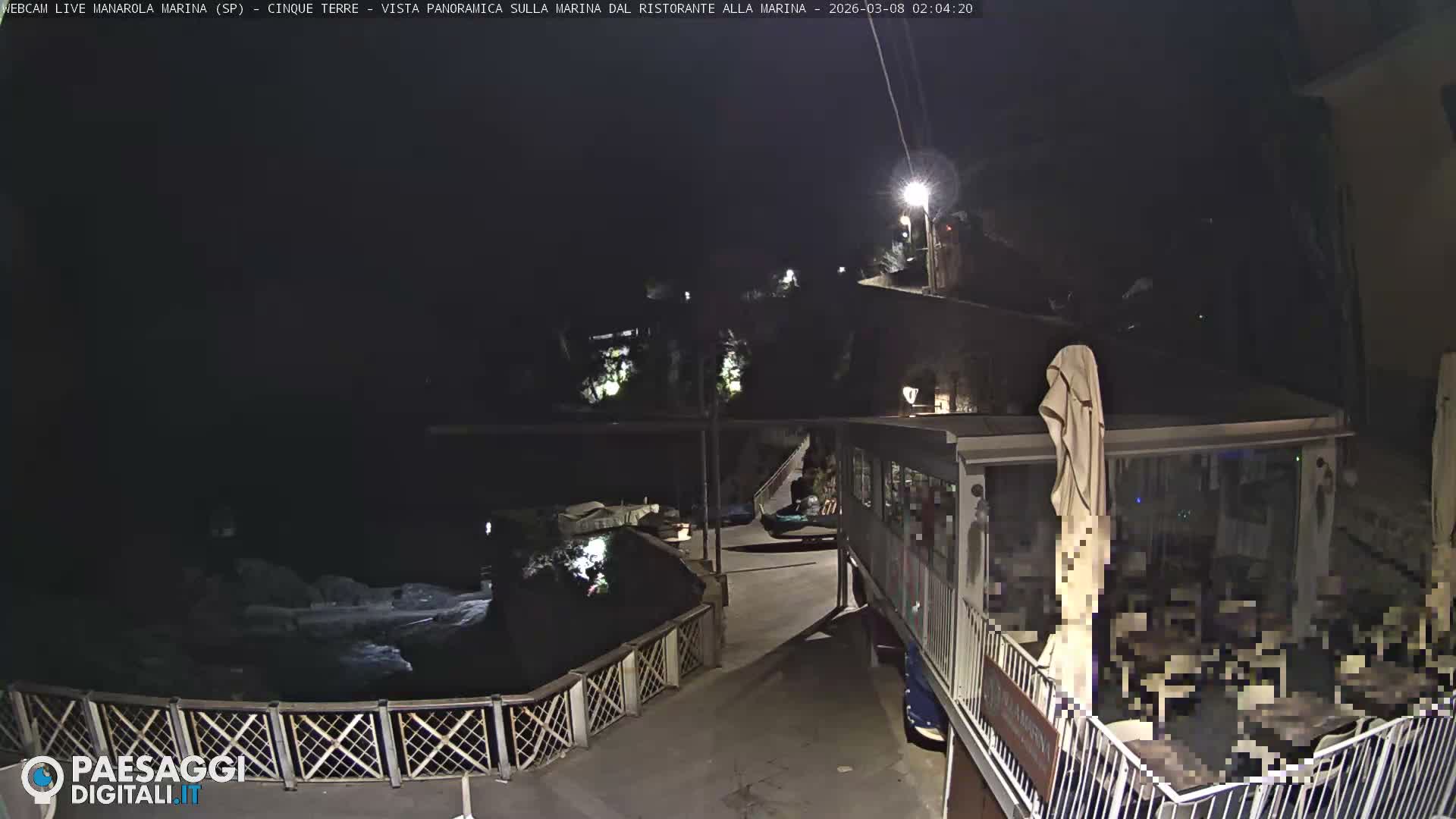 Cinque Terre, Manarola Village Marina & Coast Live Cam - La Spezia, Liguria, Italy