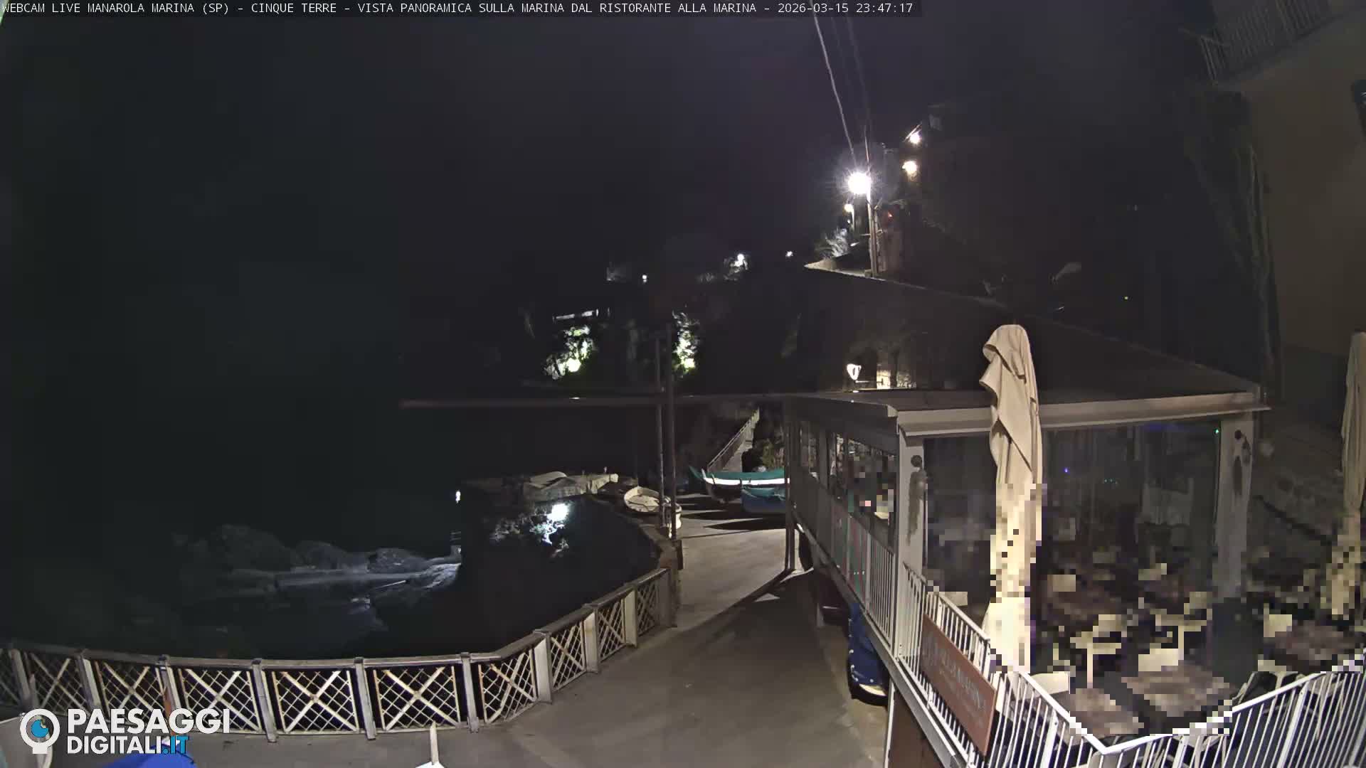 Cinque Terre, Manarola Village Marina & Coast Live Cam - La Spezia, Liguria, Italy