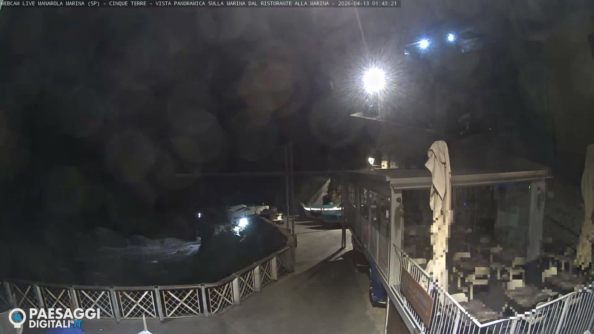 Cinque Terre, Manarola Village Marina & Coast Live Cam - La Spezia, Liguria, Italy