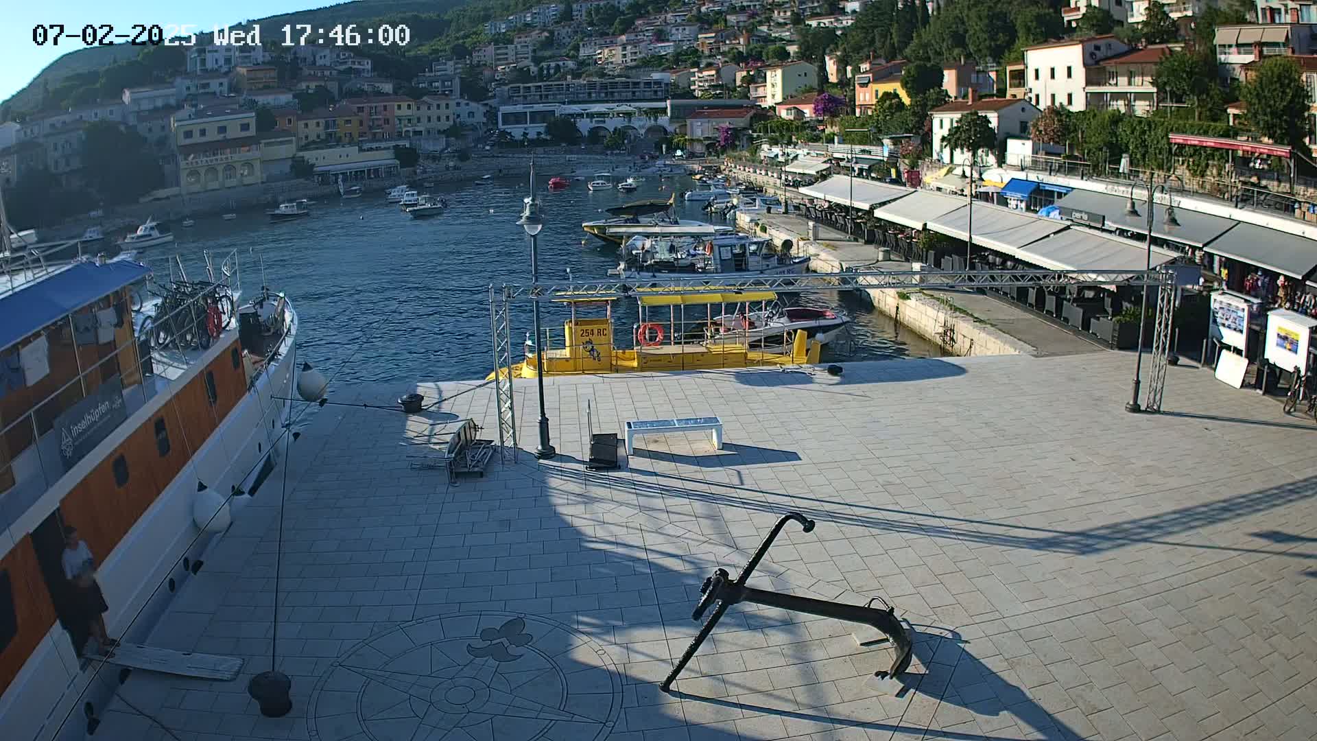 Luka Rabac Port Live Cam - Rabac, Labin, Istria, Croatia