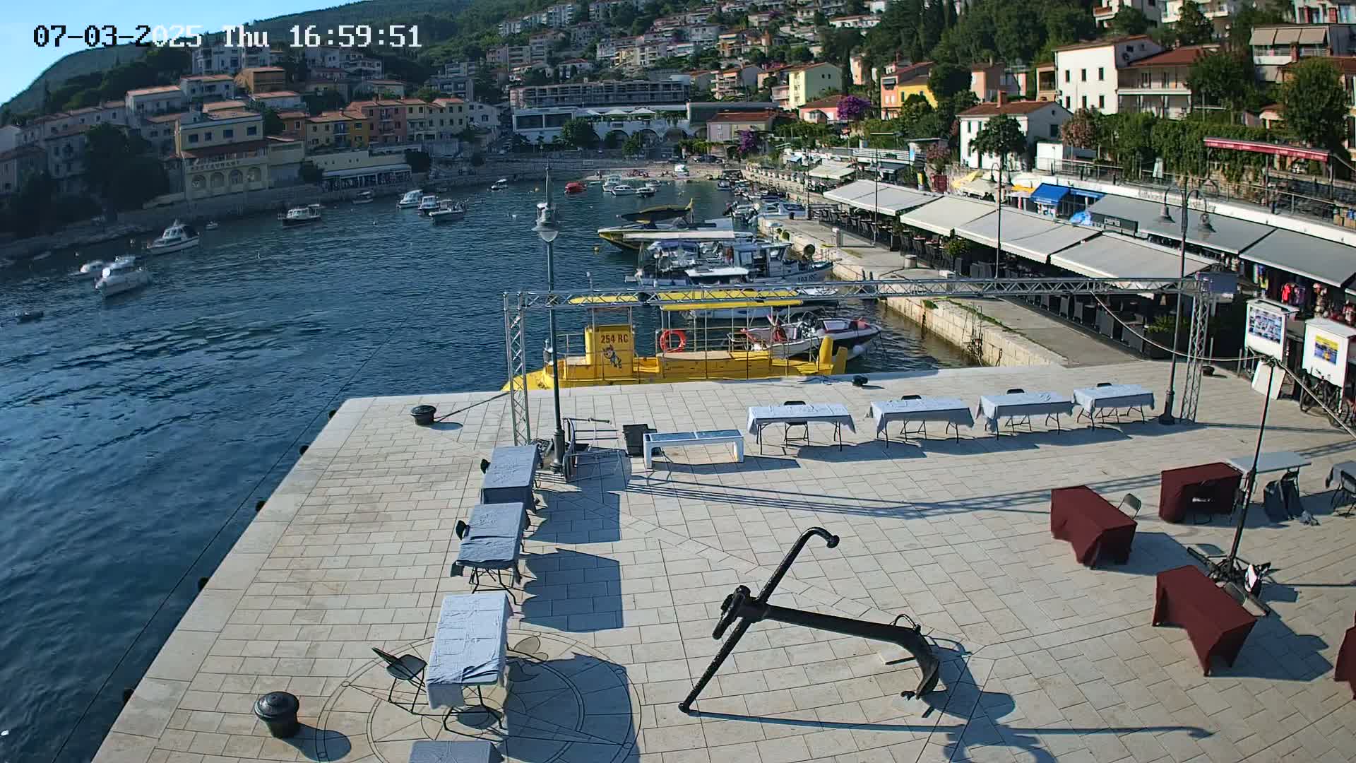 Luka Rabac Port Live Cam - Rabac, Labin, Istria, Croatia
