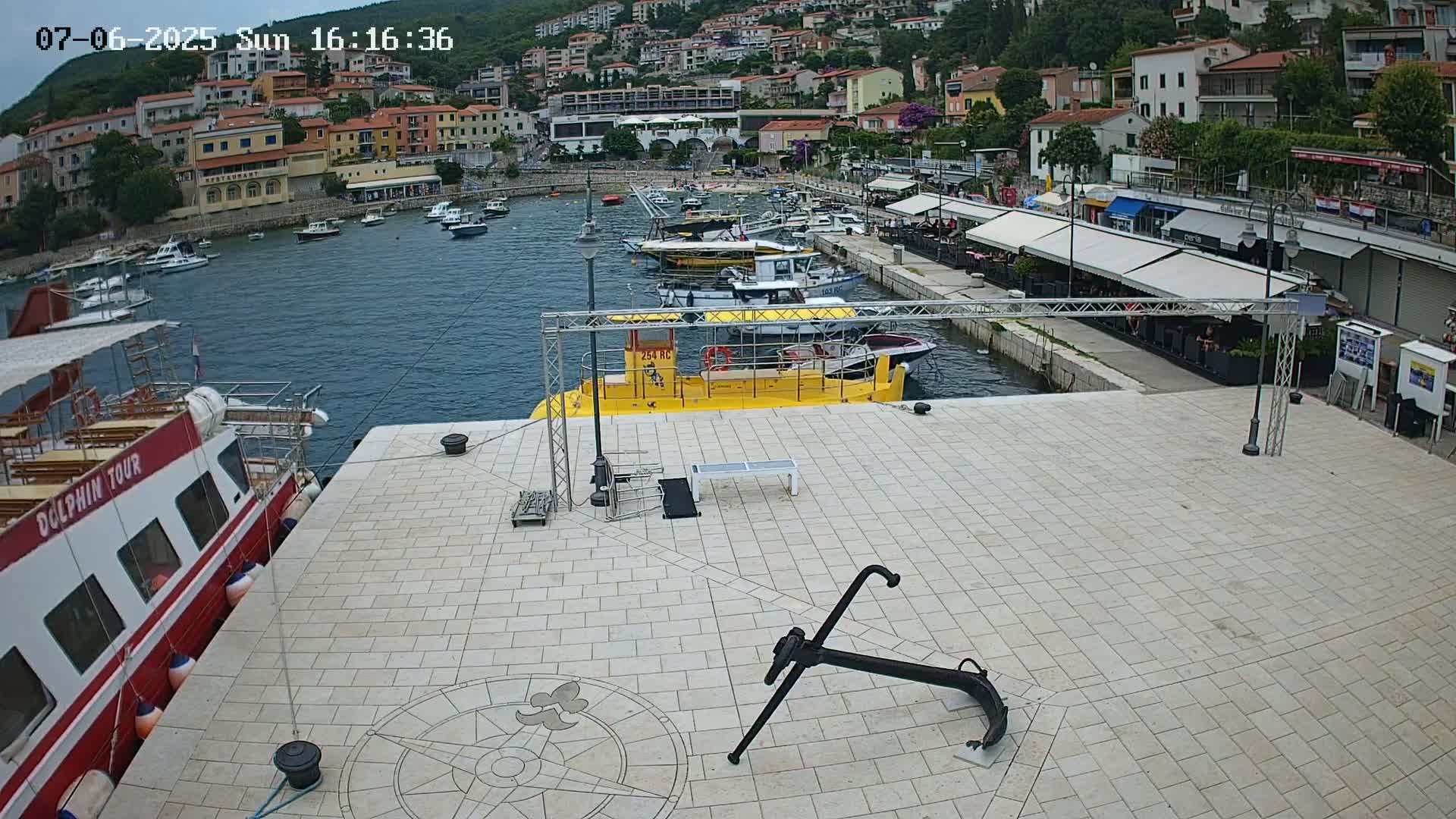 Luka Rabac Port Live Cam - Rabac, Labin, Istria, Croatia