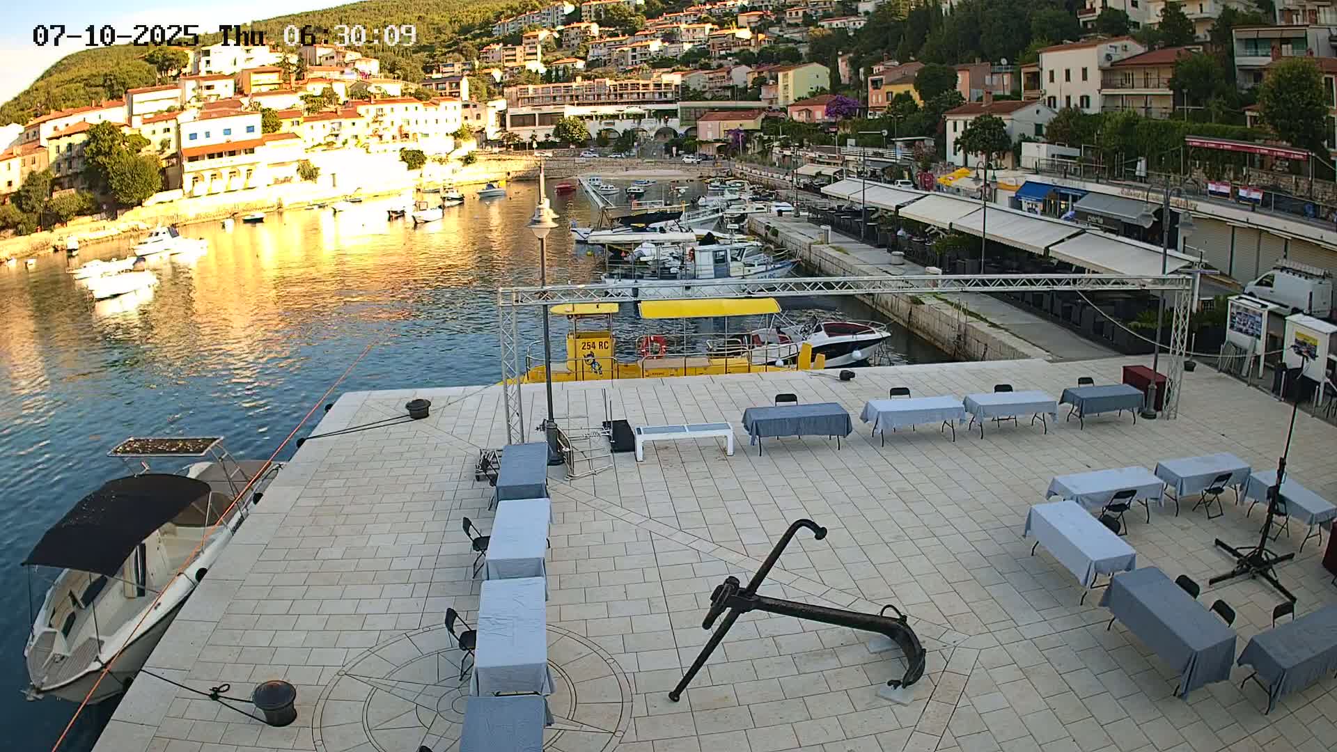 Luka Rabac Port Live Cam - Rabac, Labin, Istria, Croatia