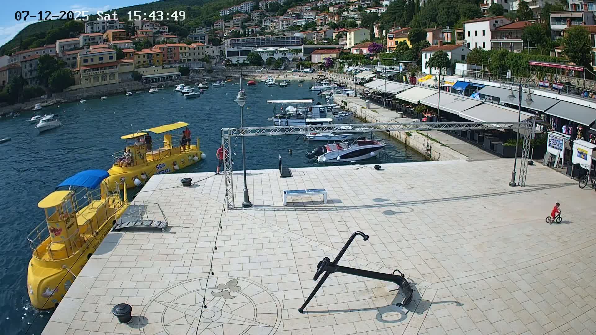 Luka Rabac Port Live Cam - Rabac, Labin, Istria, Croatia