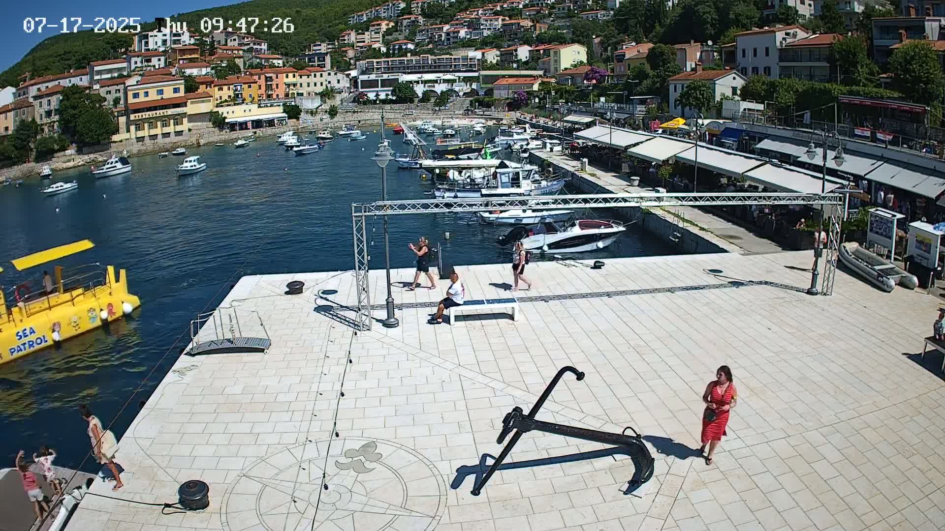 Luka Rabac Port Live Cam - Rabac, Labin, Istria, Croatia