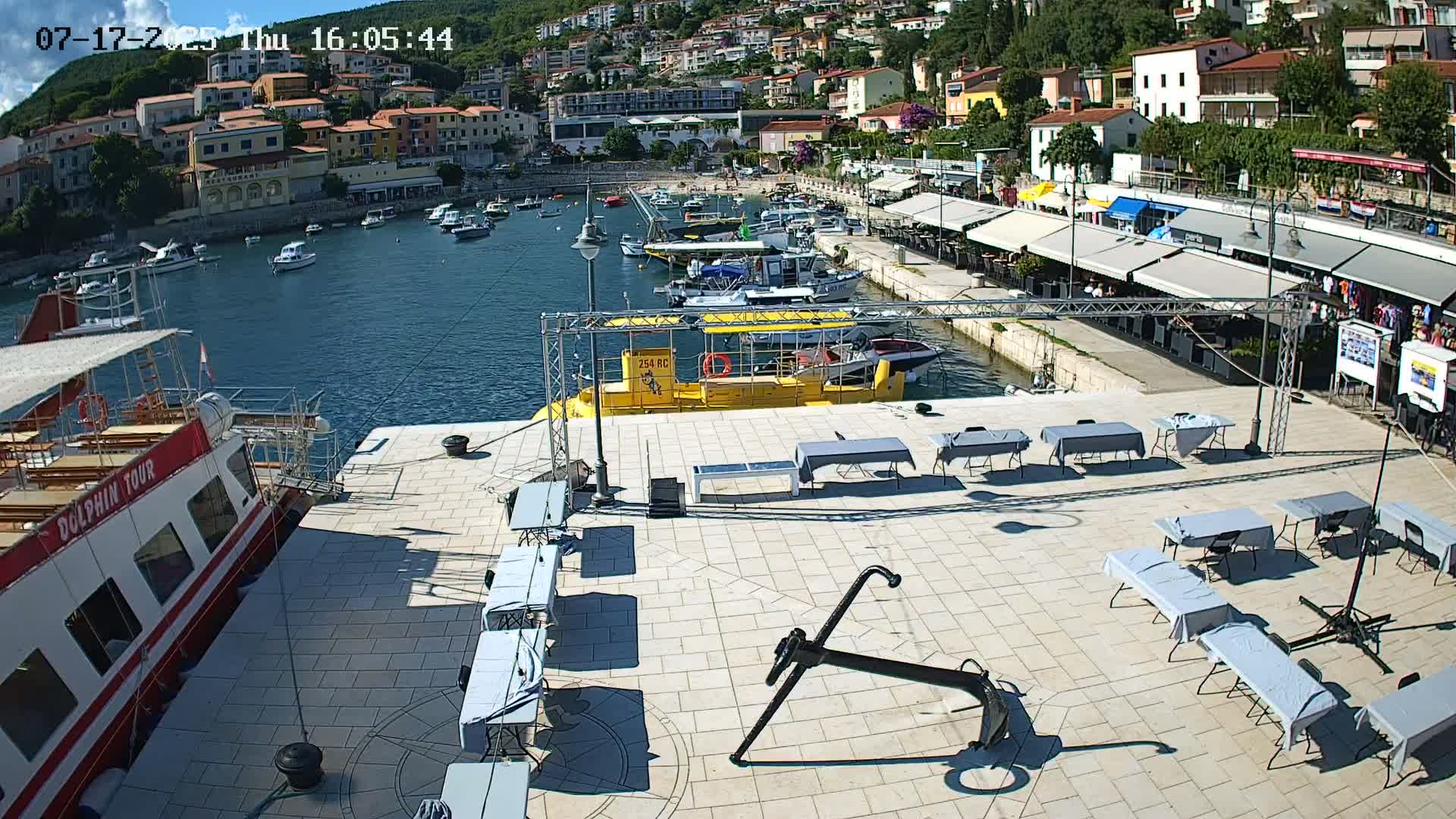 Luka Rabac Port Live Cam - Rabac, Labin, Istria, Croatia
