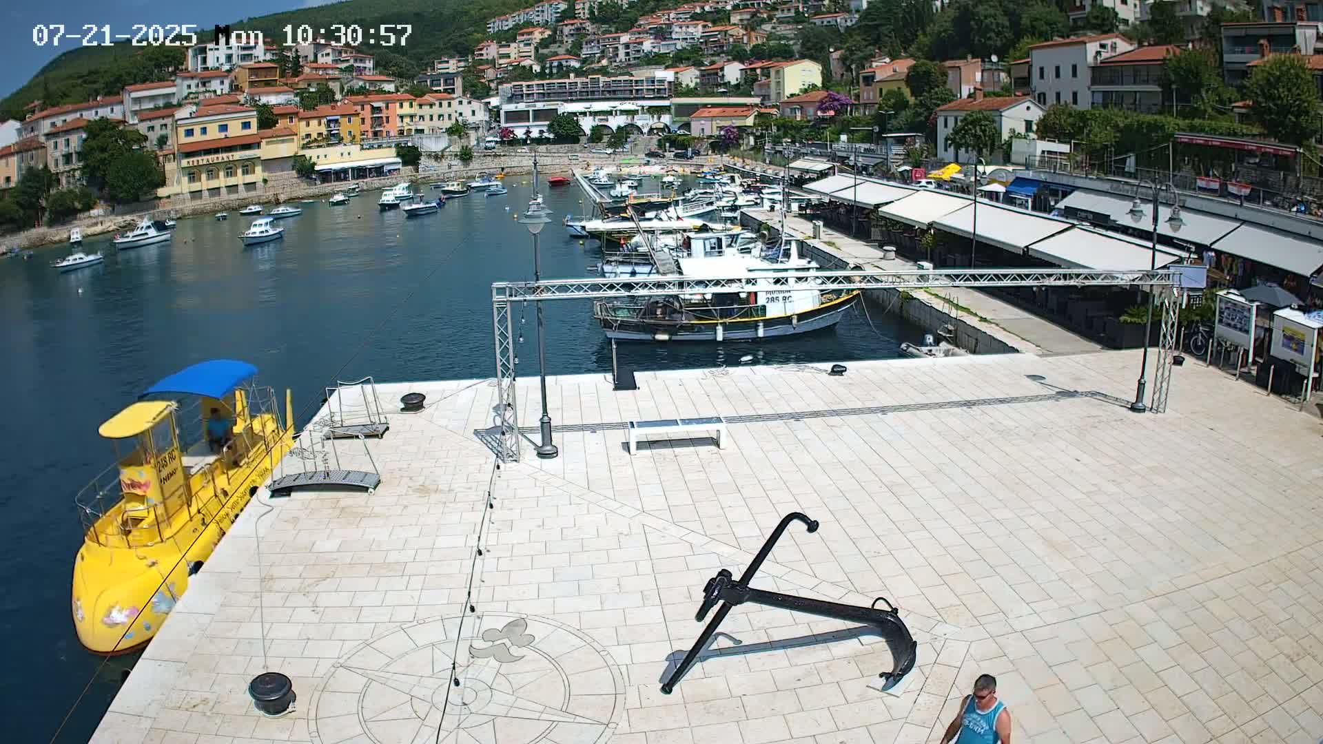 Luka Rabac Port Live Cam - Rabac, Labin, Istria, Croatia