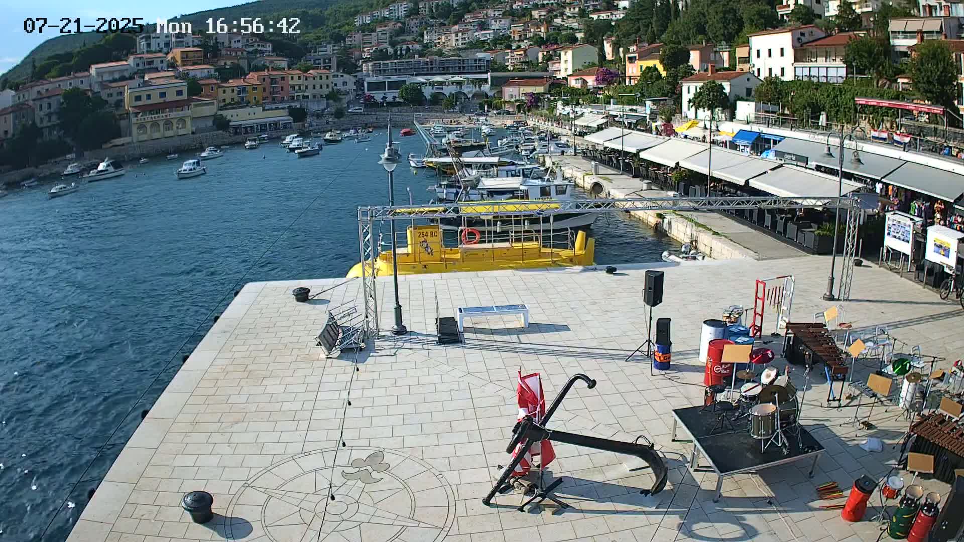 Luka Rabac Port Live Cam - Rabac, Labin, Istria, Croatia