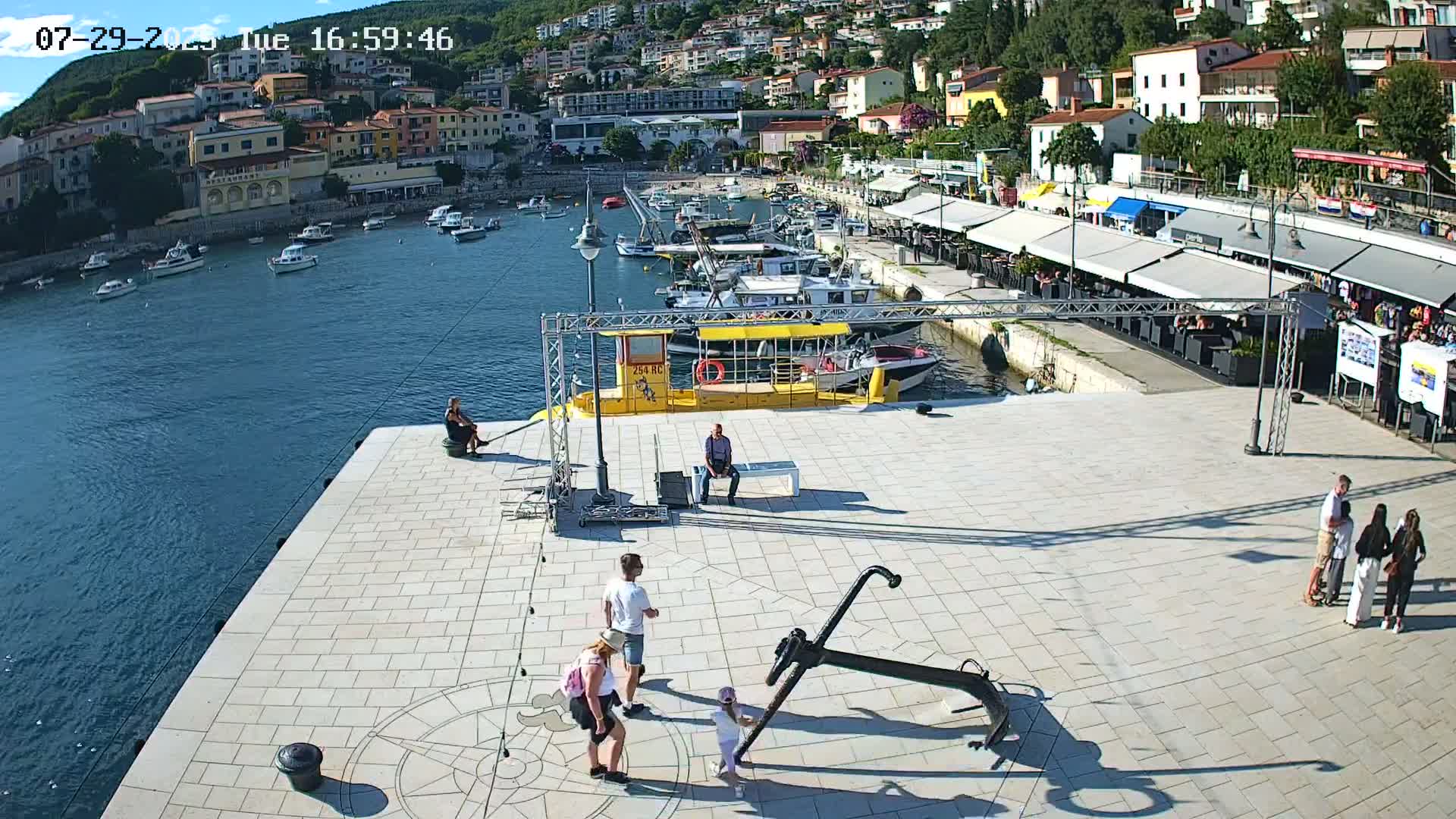 Luka Rabac Port Live Cam - Rabac, Labin, Istria, Croatia