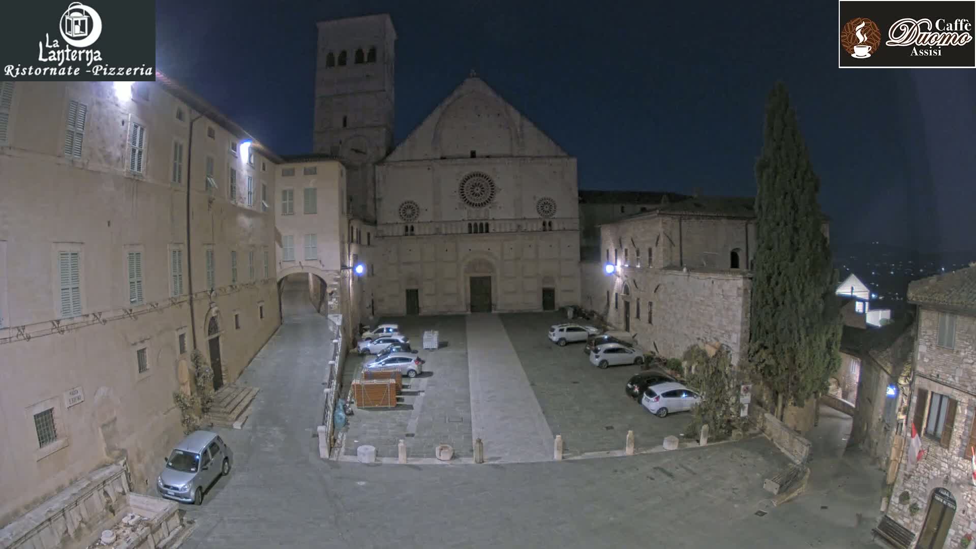 Assisi, San Rufino Square Live Cam -  Perugia, Umbria, Italy