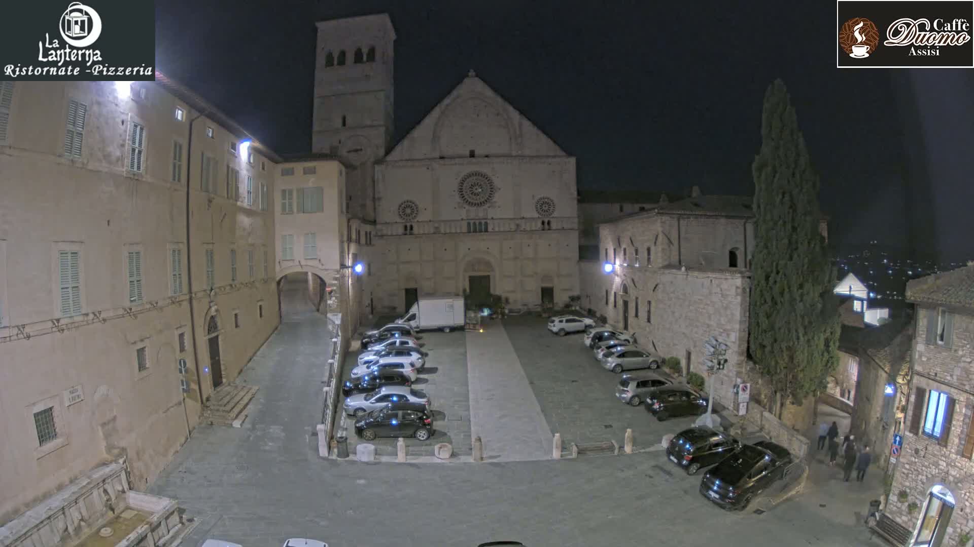 Assisi, San Rufino Square Live Cam -  Perugia, Umbria, Italy