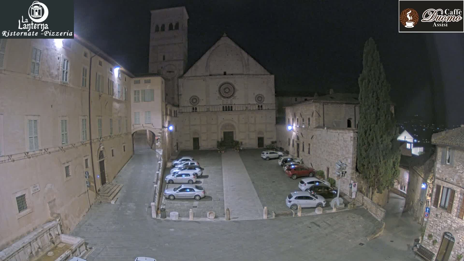 Assisi, San Rufino Square Live Cam -  Perugia, Umbria, Italy