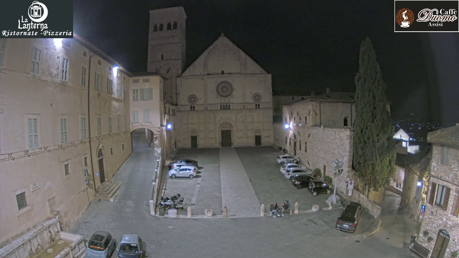 Assisi, San Rufino Square Live Cam -  Perugia, Umbria, Italy