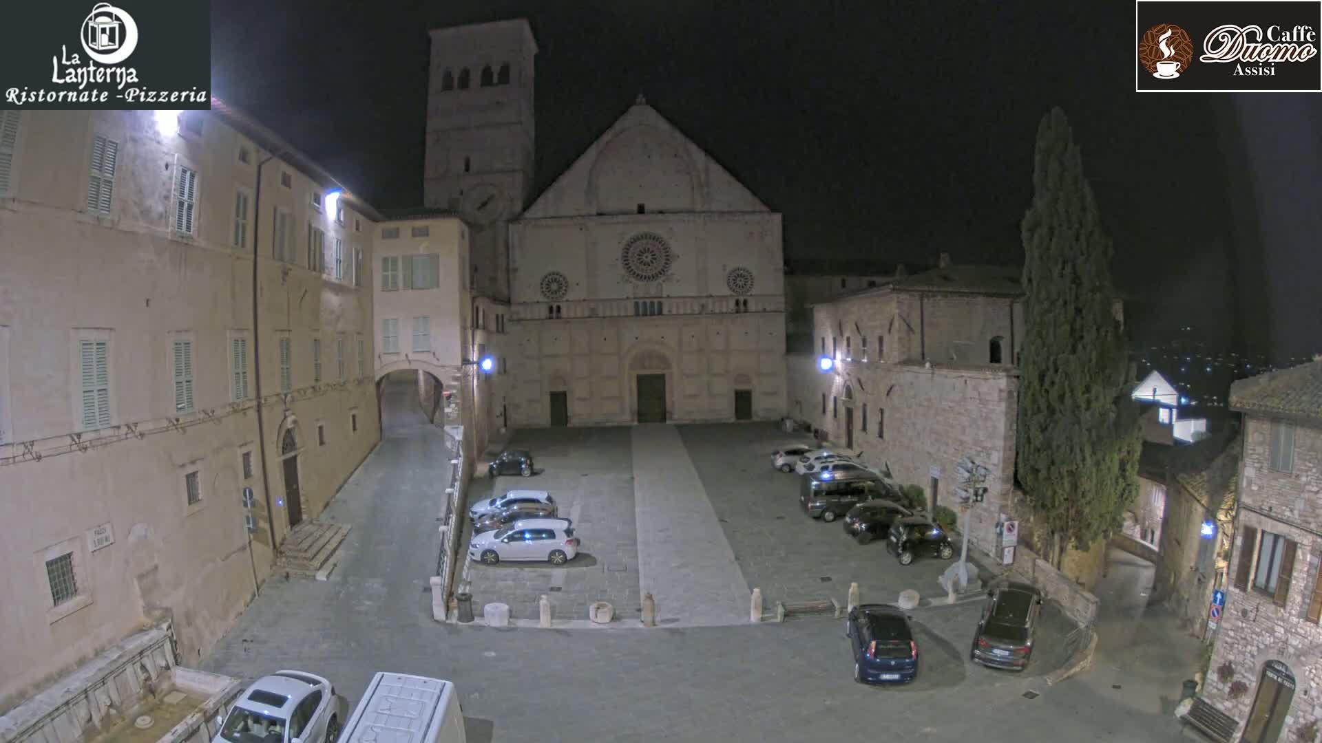 Assisi, San Rufino Square Live Cam -  Perugia, Umbria, Italy