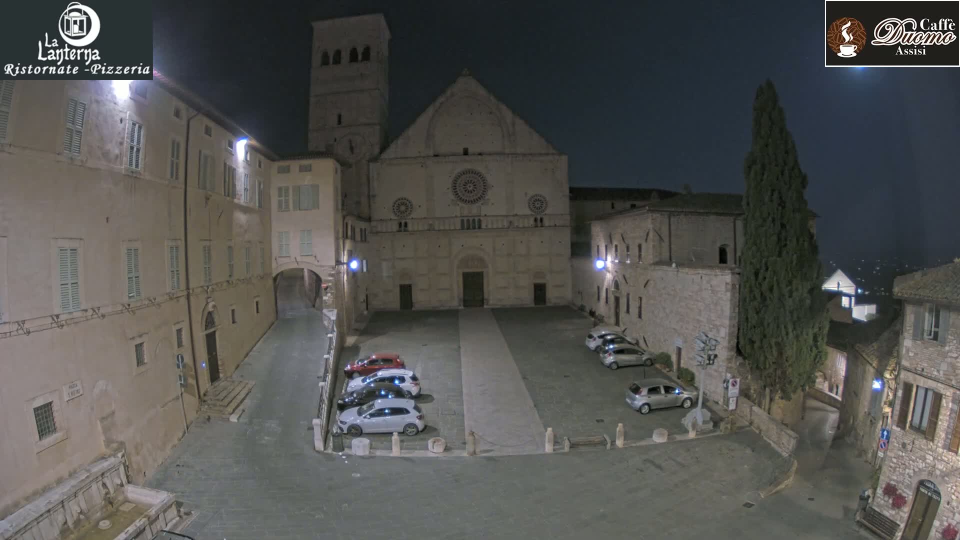 Assisi, San Rufino Square Live Cam -  Perugia, Umbria, Italy