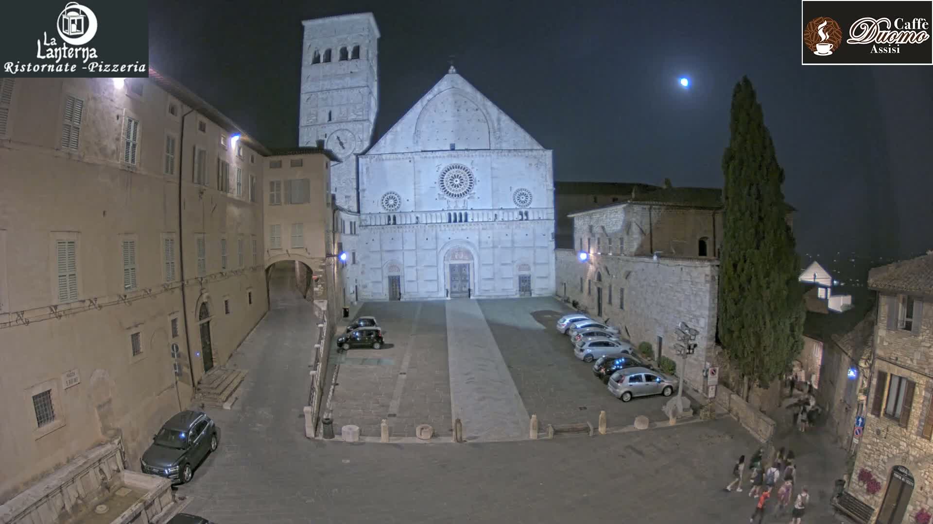 Assisi, San Rufino Square Live Cam -  Perugia, Umbria, Italy
